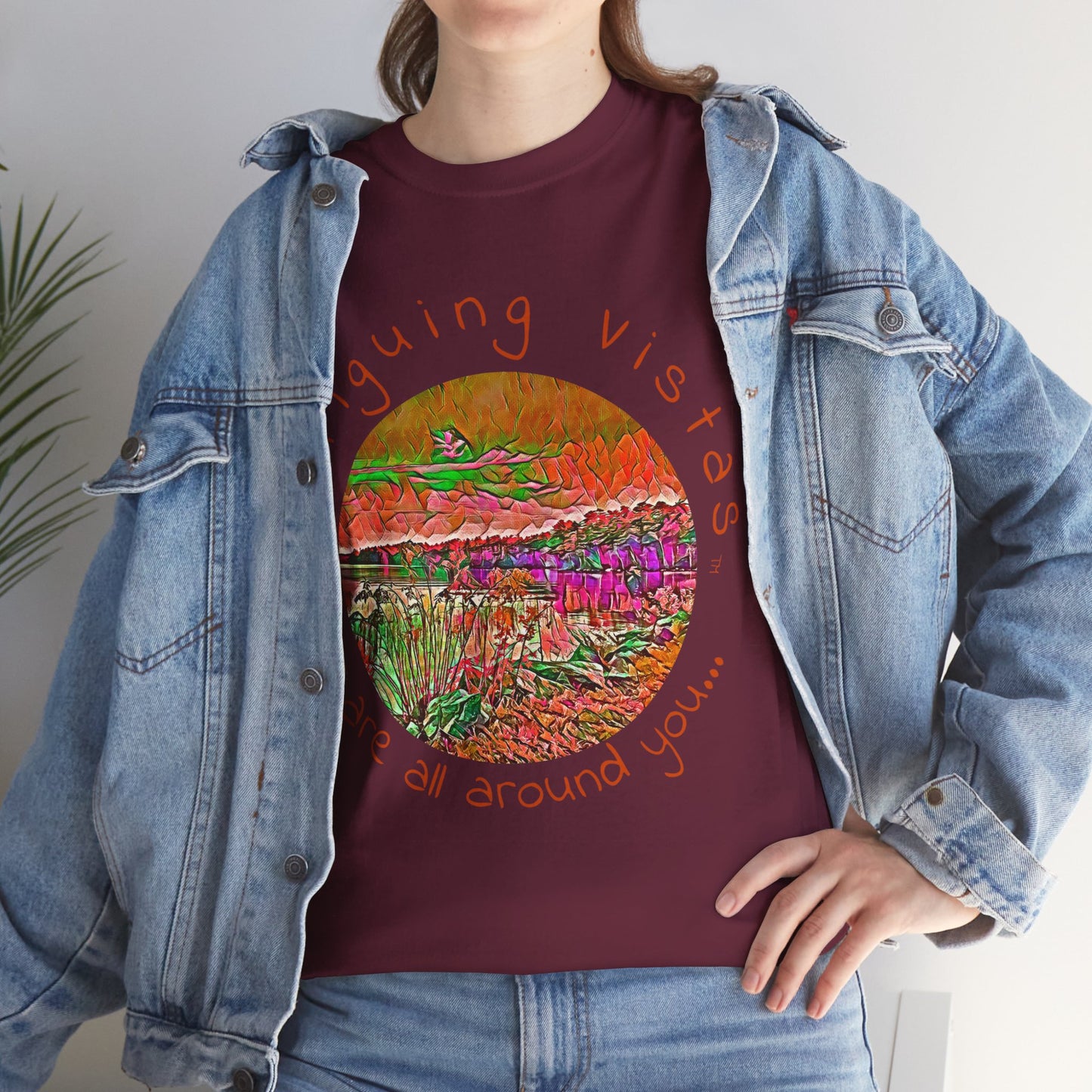 Intriguing Vistas™ Scenery Series Unisex Heavy Cotton Tee