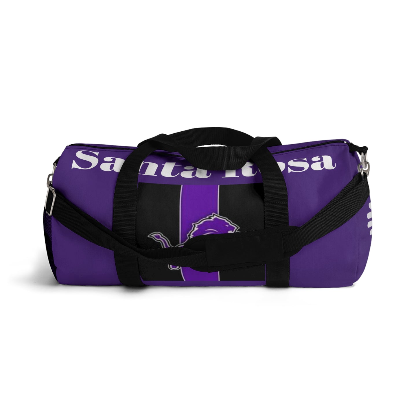 Santa Rosa Duffel Bag Purple w/ Jumping Lion/Zia