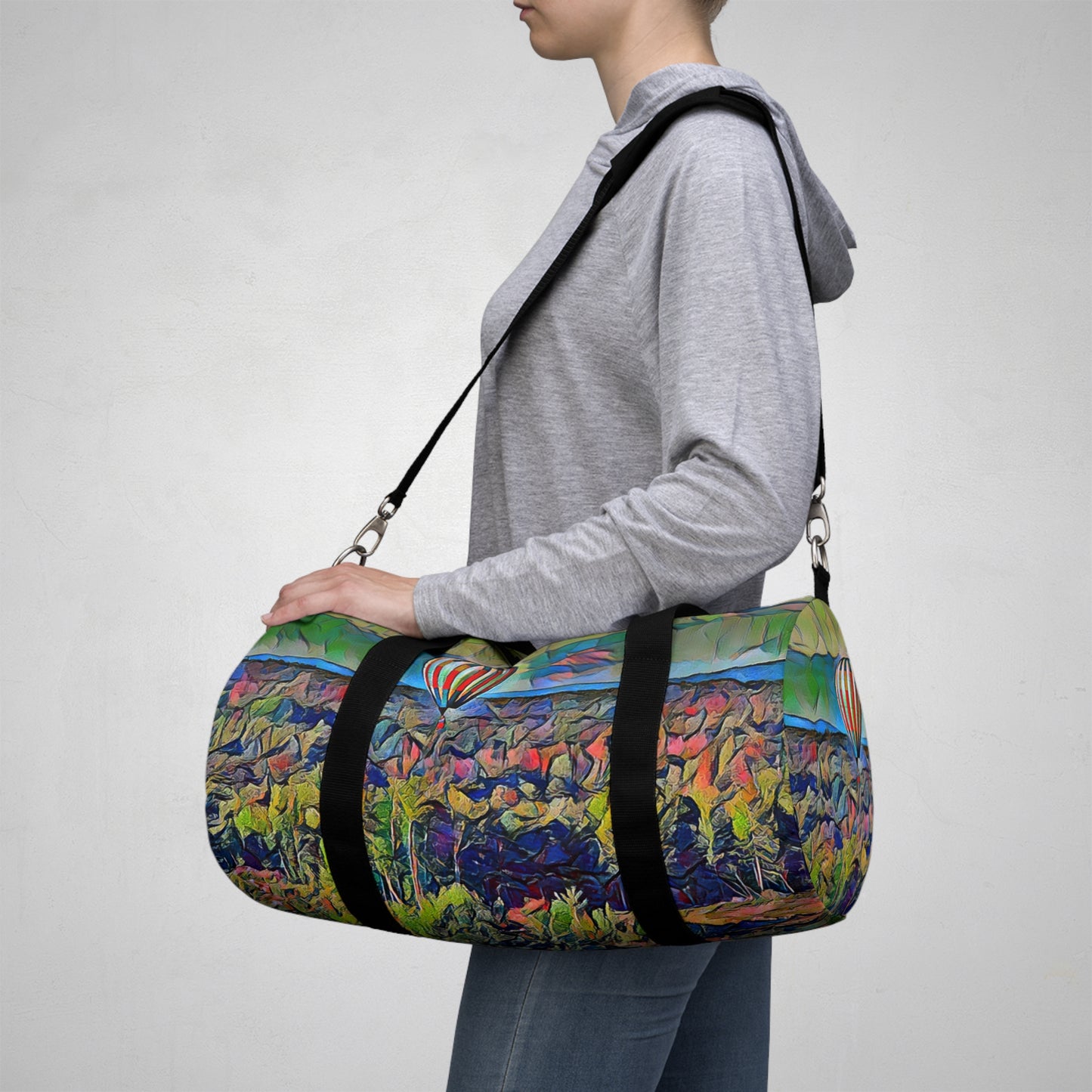 Custom Duffel Bag available in two sizes from the Scenery Series at Intriguing Vistas