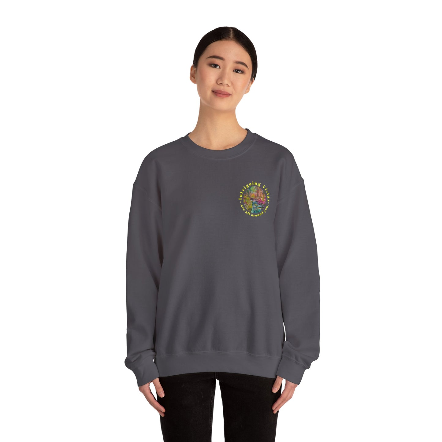 Gildan 18000 Unisex Adult Heavy Blend Crewneck Sweatshirt Available in Multiple Colors from the Scenery Series at Intriguing Vistas