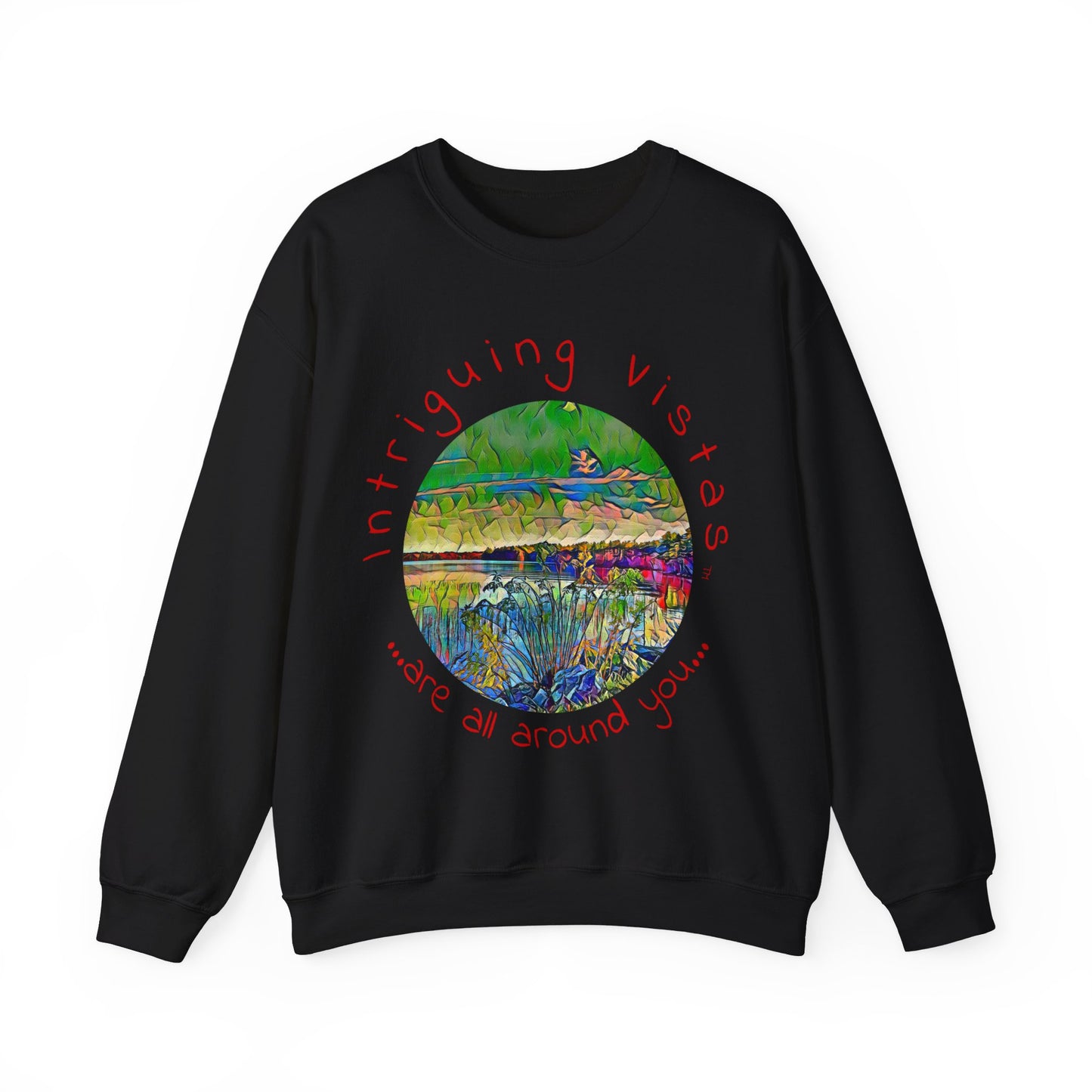 Intriguing Vistas™ Scenery Series Unisex Heavy Blend™ Crewneck Sweatshirt in 7 colors!