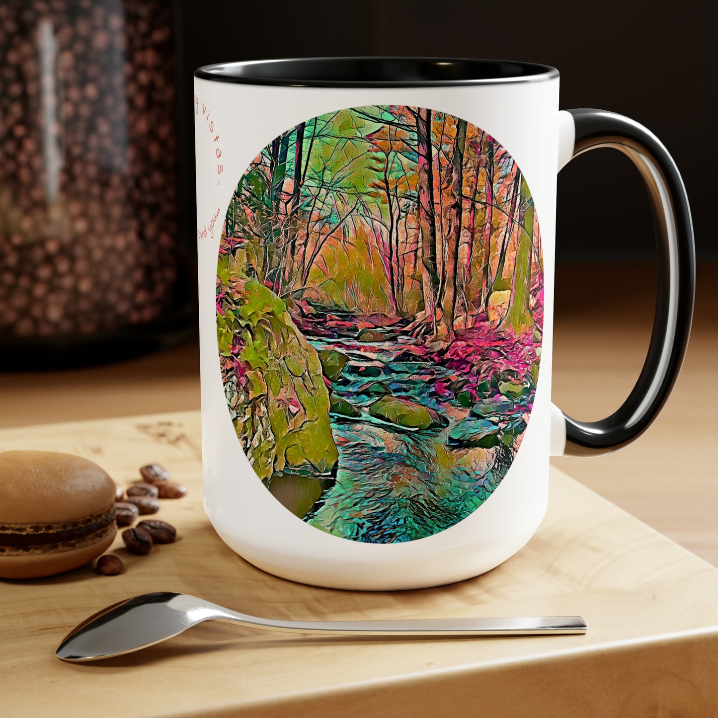 Intriguing Vistas™ Scenery Series Two-Tone Coffee Mugs, 15oz