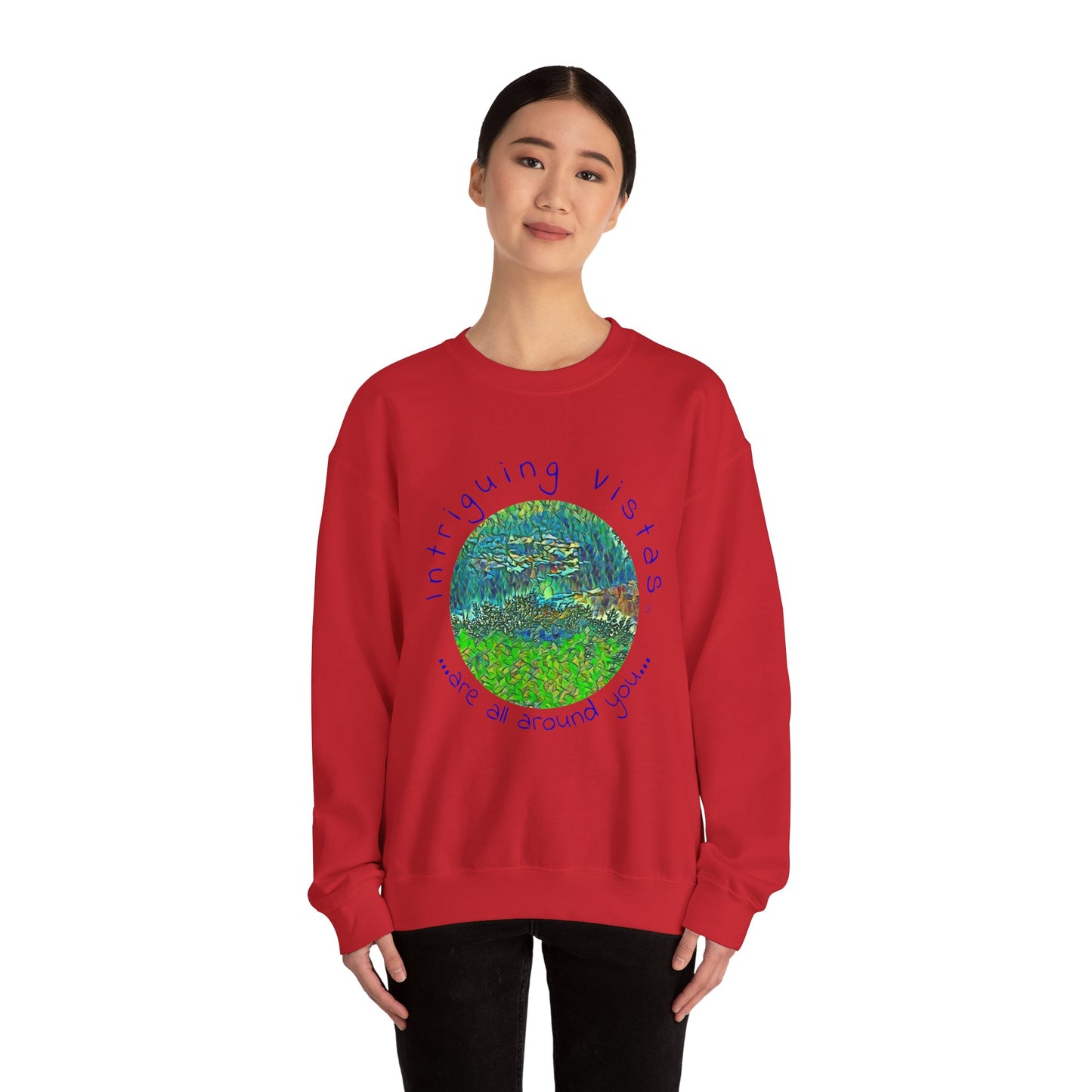 Gildan 18000 Unisex Adult Heavy Blend Crewneck Sweatshirt from the Night Sky Series at Intriguing Vistas