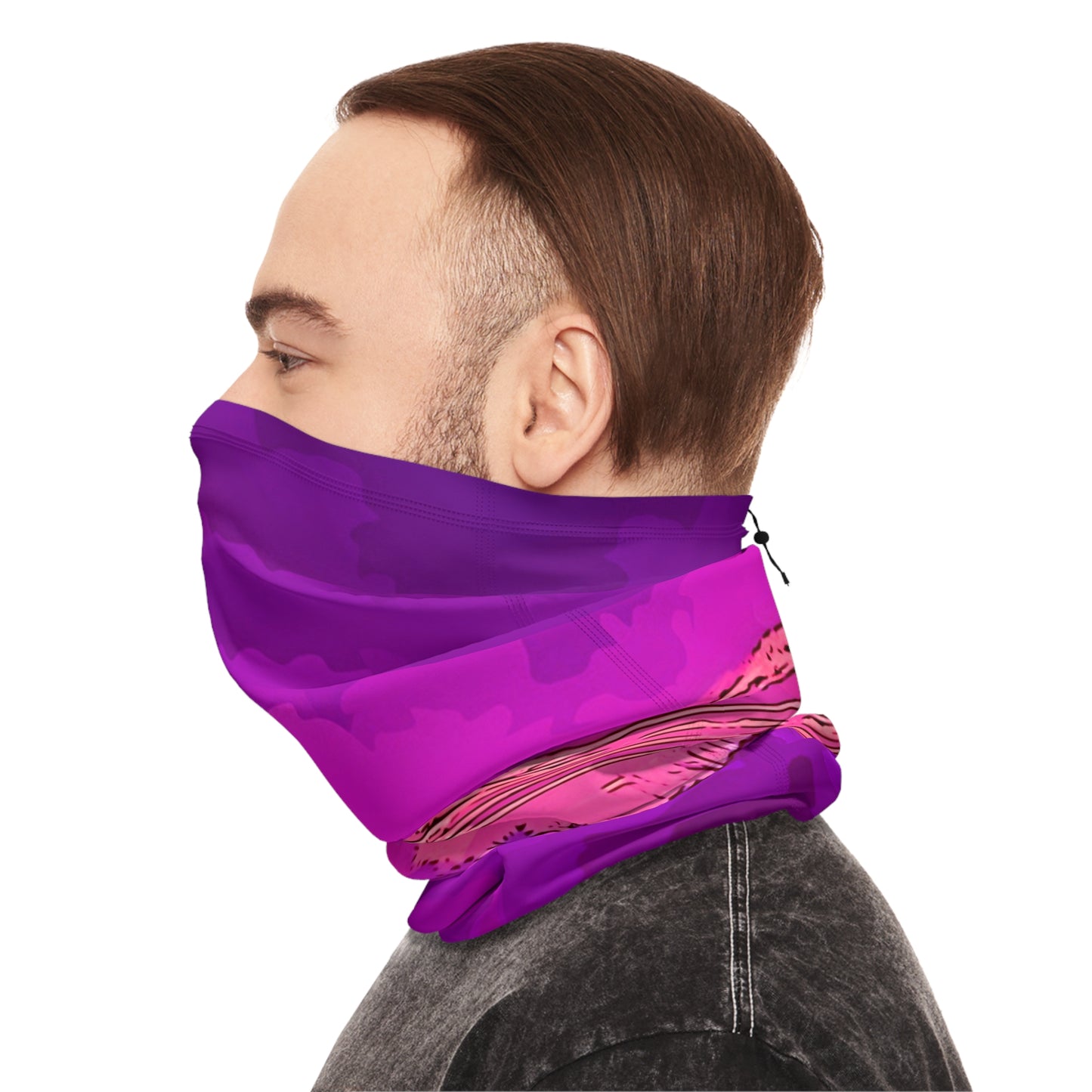 Custom Unisex Adult Winter Neck Gaiter With Drawstring From The Sunset Series At Intriguing Vistas