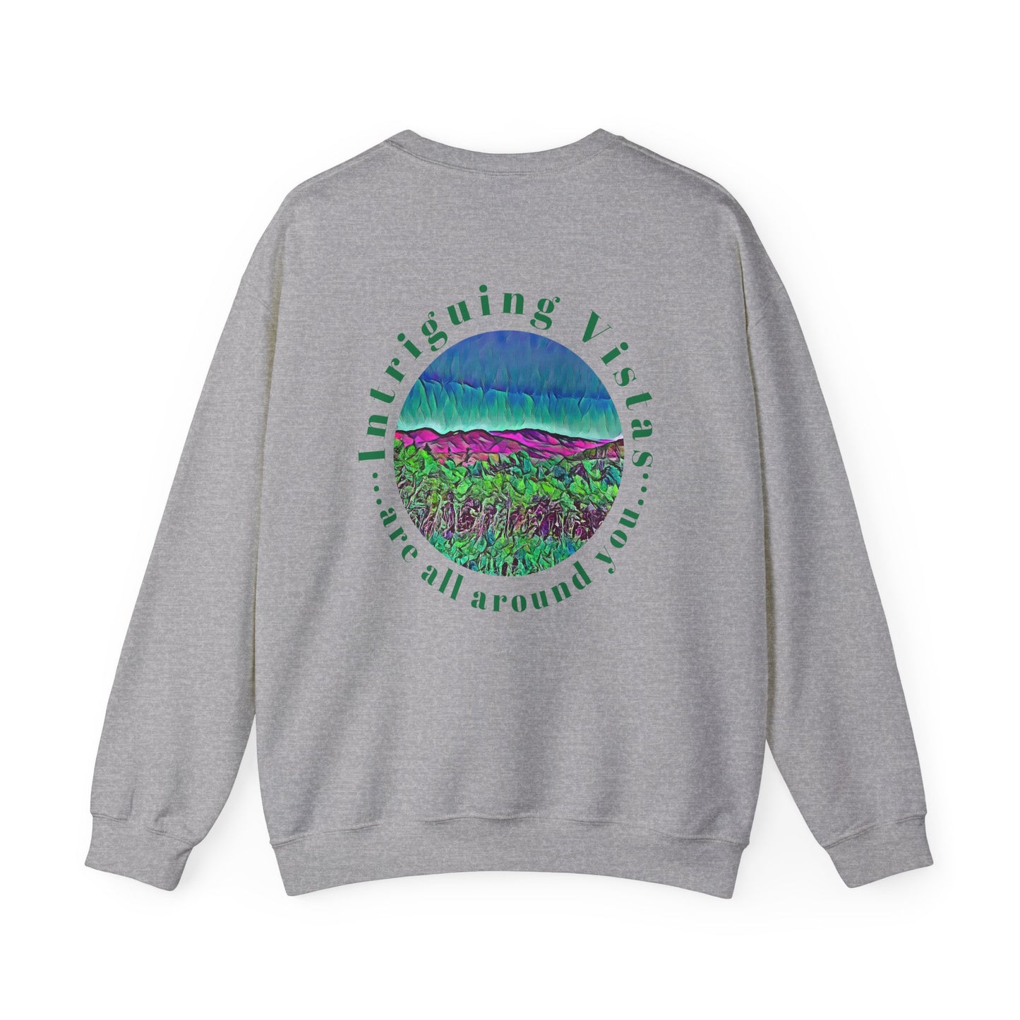 Gildan 18000 Unisex Adult Heavy Blend Crewneck Sweatshirt Available in Multiple Colors from the Scenery Series at Intriguing Vistas