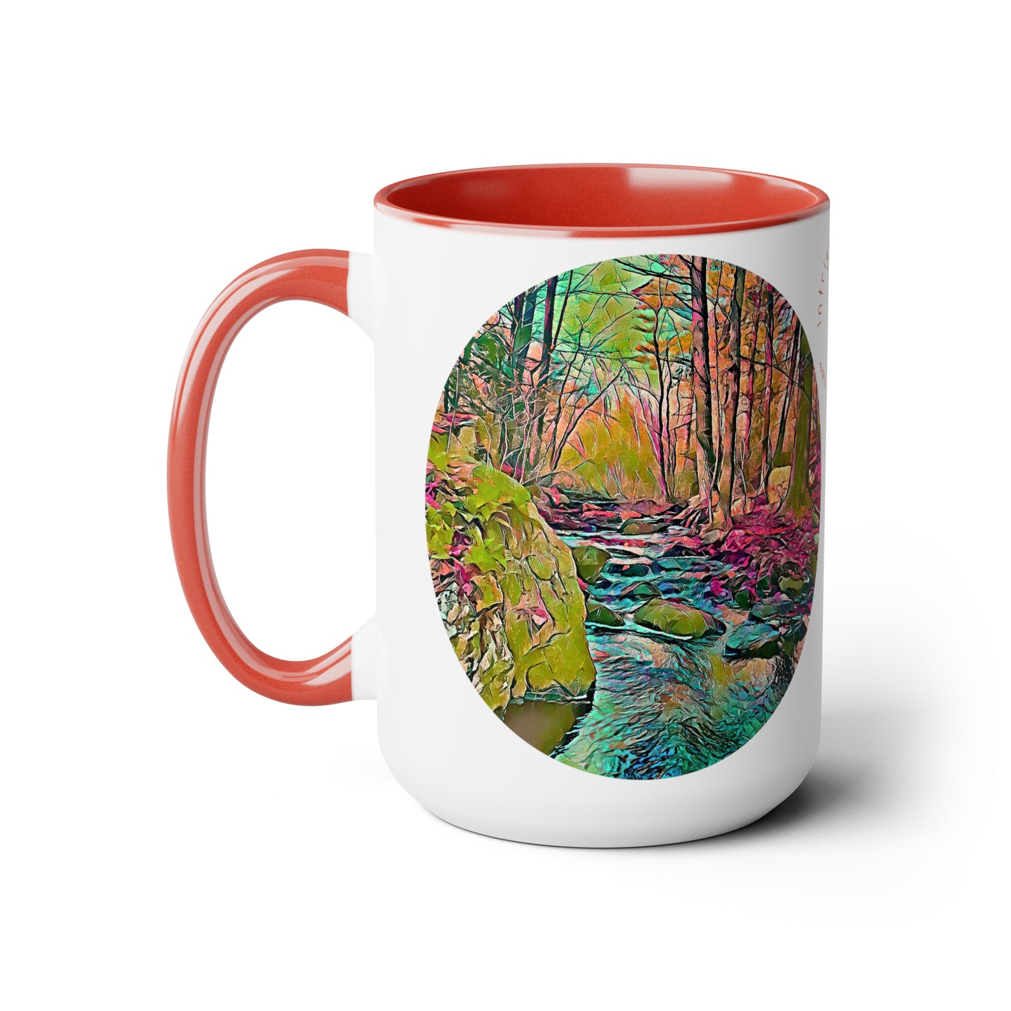 Intriguing Vistas™ Scenery Series Two-Tone Coffee Mugs, 15oz