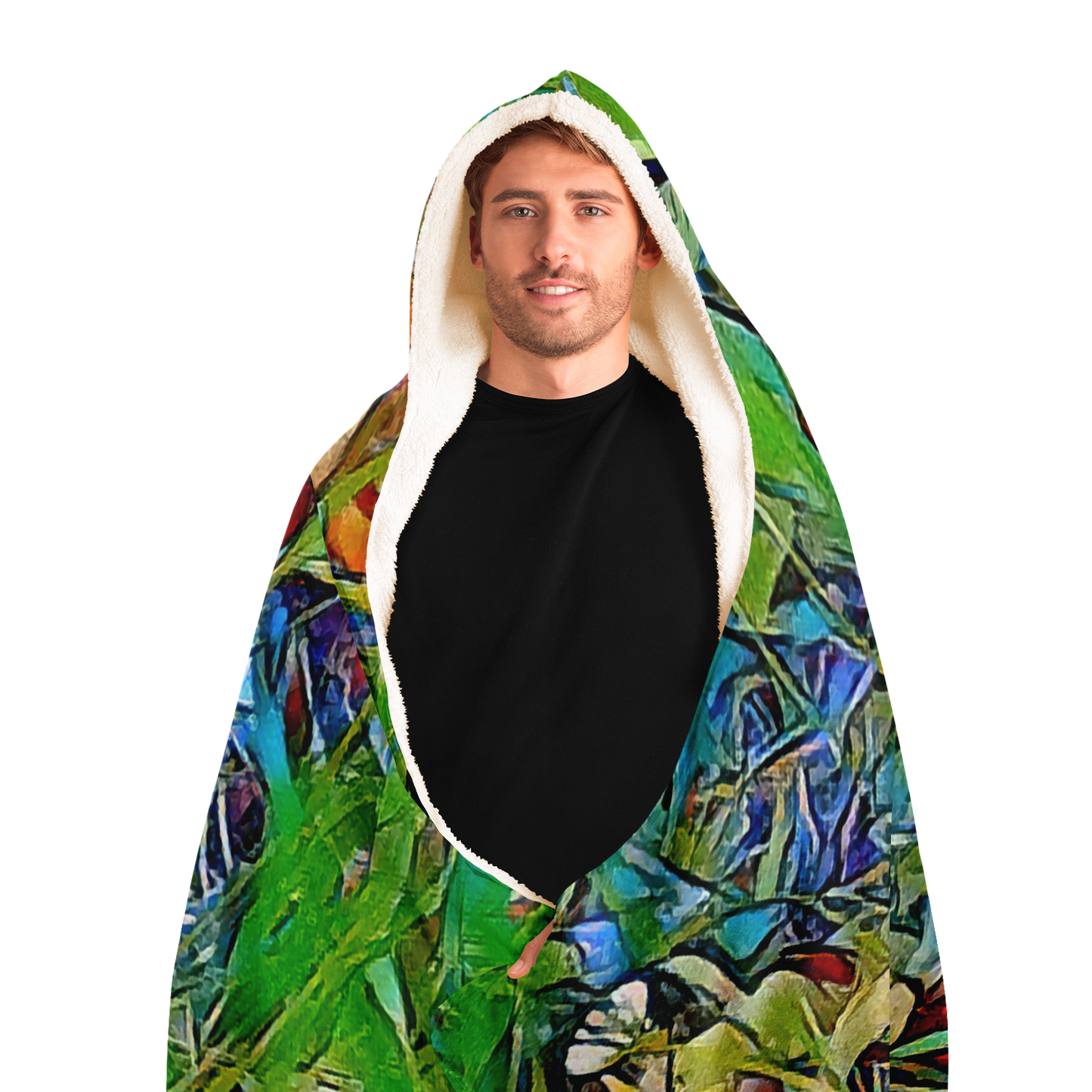 Intriguing Vistas Wildlife Series Hooded Blanket