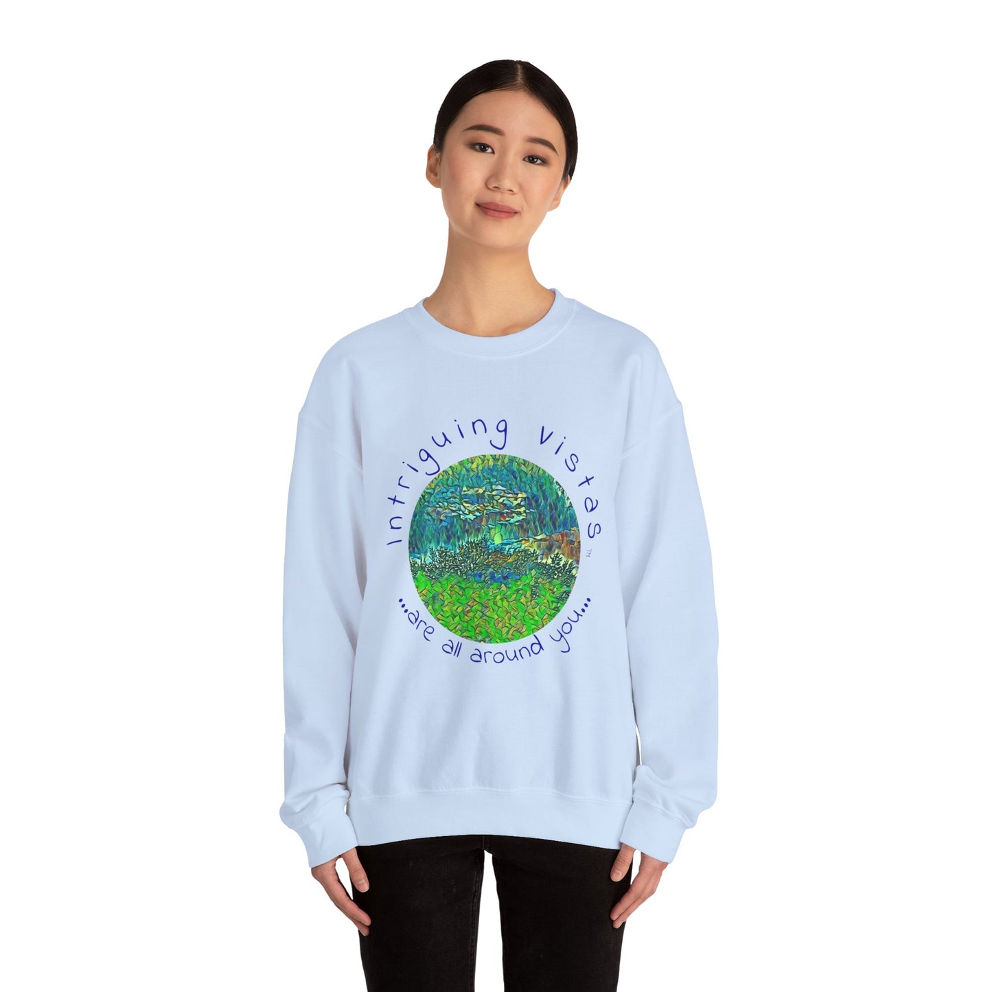 Gildan 18000 Unisex Adult Heavy Blend Crewneck Sweatshirt from the Night Sky Series at Intriguing Vistas