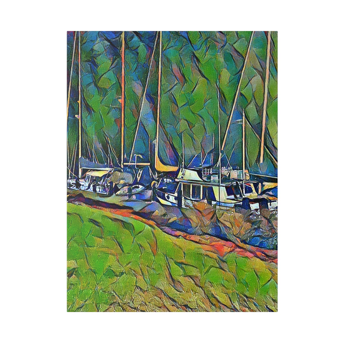 Intriguing Vistas™ Nautical Series Matte Canvas Print in 12 Portrait Sizes!!