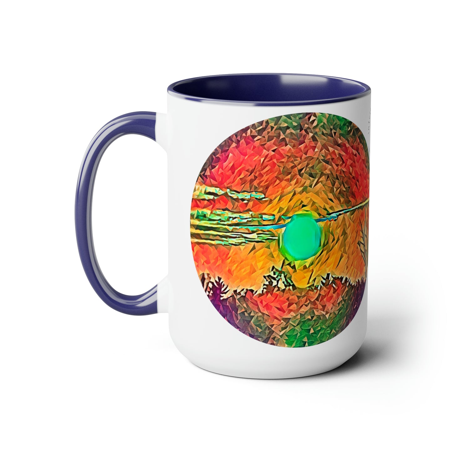 Intriguing Vistas™ Sunset Series Two-Tone Coffee Mugs, 15oz