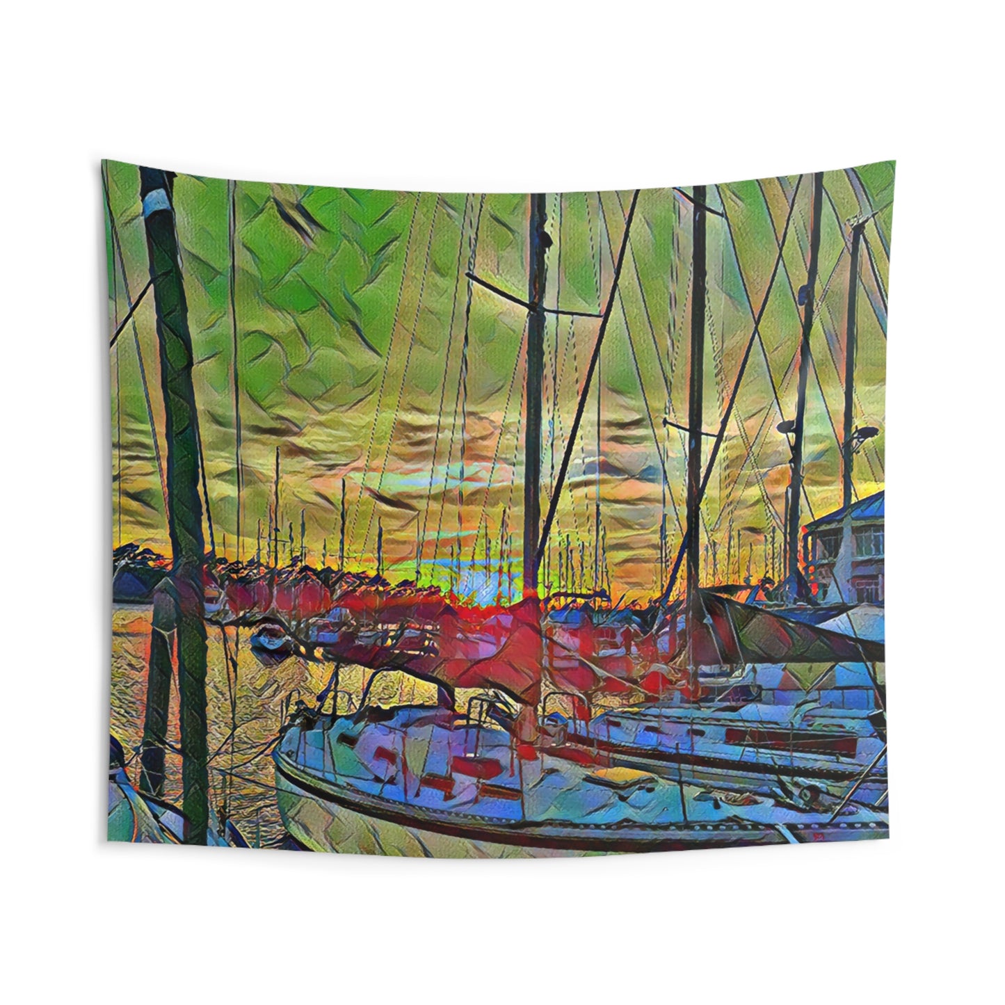 Custom Printed Wall Tapestry Available In Multiple Sizes From The Nautical Series At Intriguing Vistas