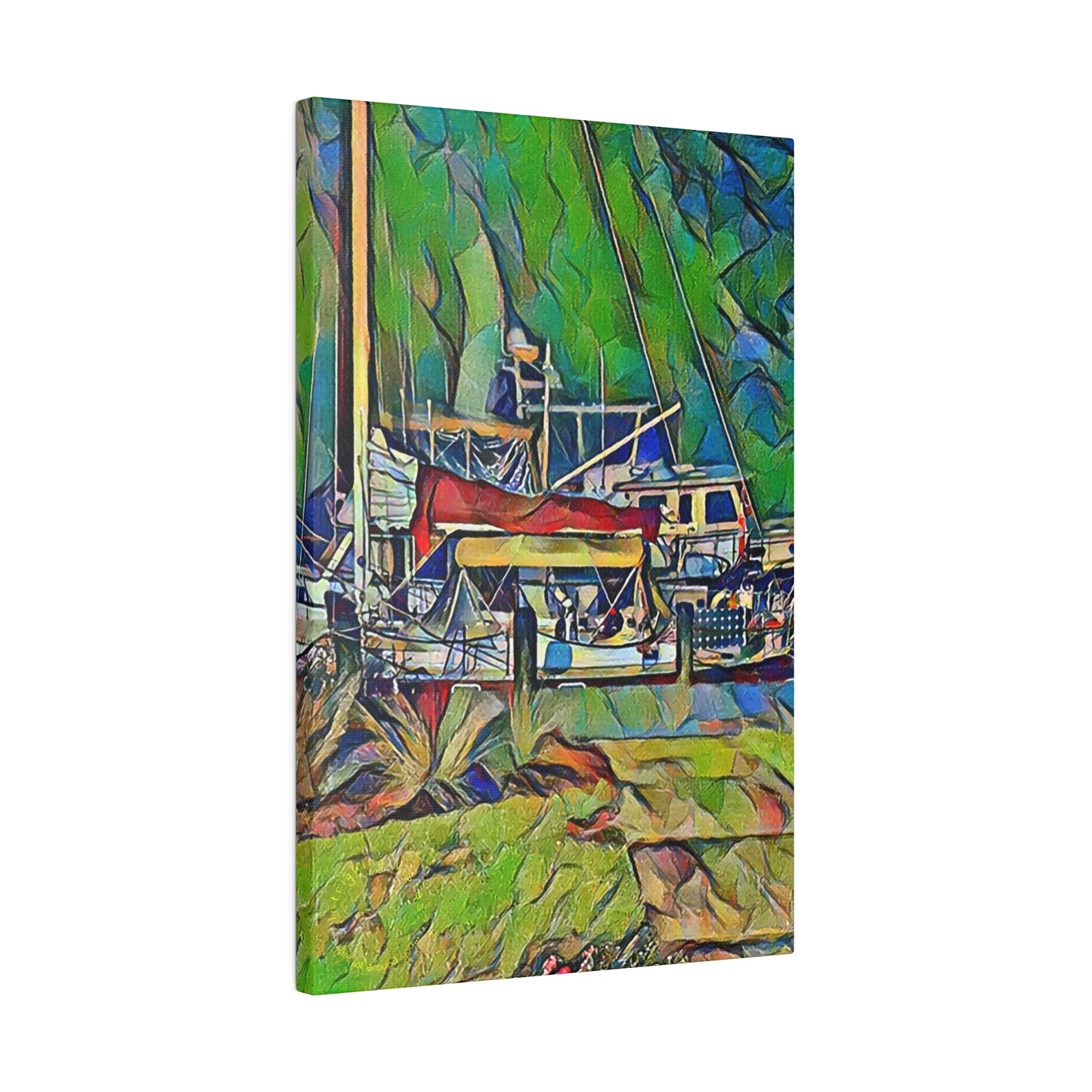 Intriguing Vistas™ Nautical Series Matte Canvas Print in 12 Portrait Sizes!!