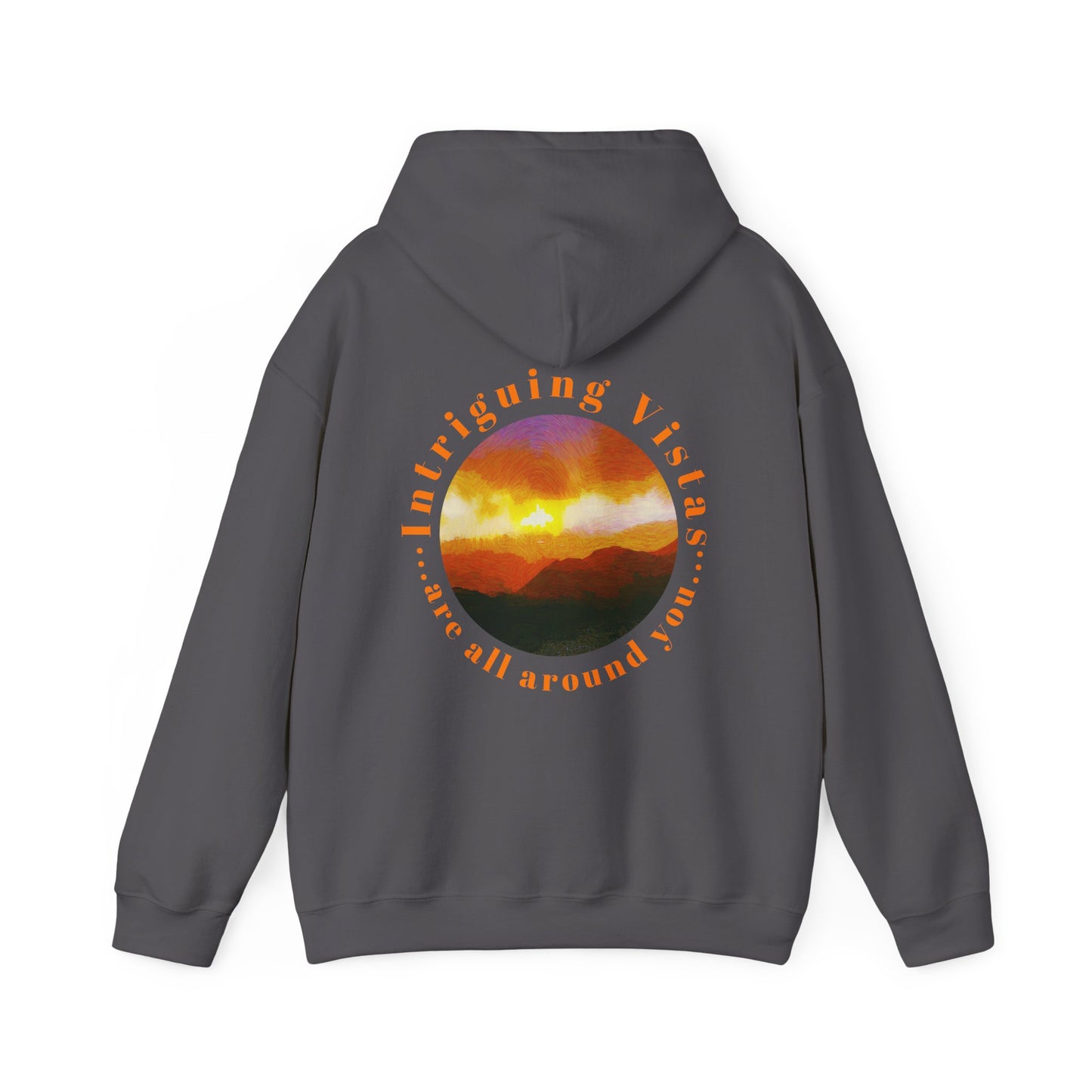 Gildan 18500 Unisex Adult Heavy Blend Crewneck Hooded Sweatshirt from the Sunset Series at Intriguing Vistas