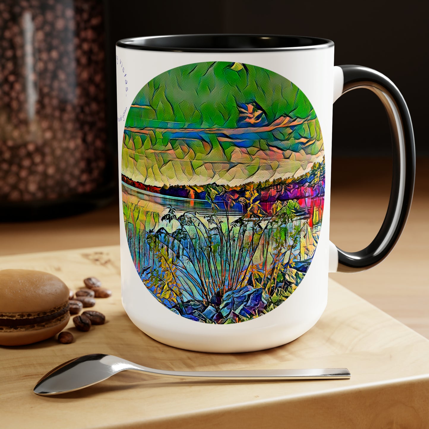 Intriguing Vistas™ Scenery Series Two-Tone Coffee Mugs, 15oz