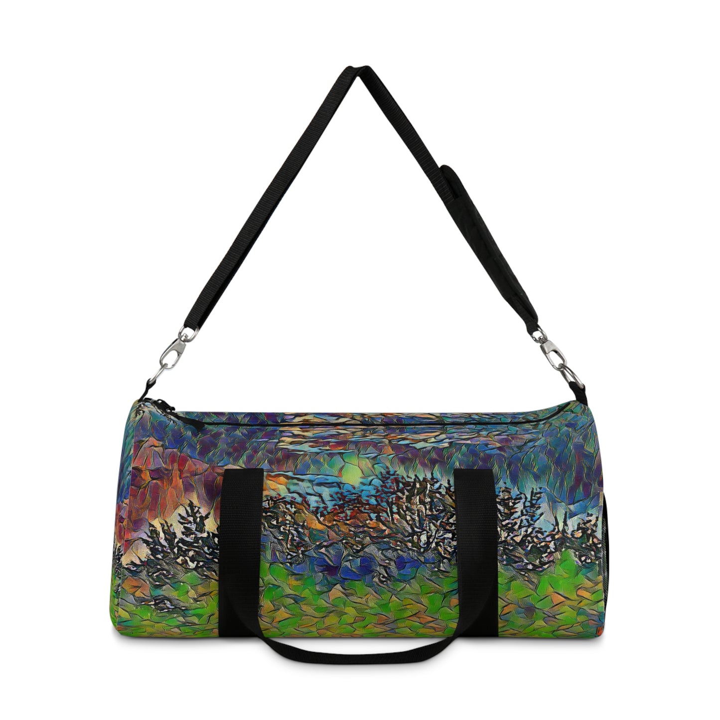 Custom Duffel Bag available in two sizes from the Night Sky Series at Intriguing Vistas