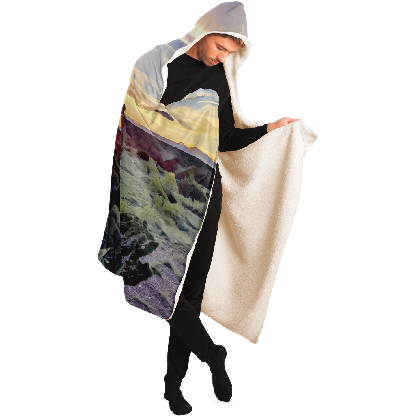 Intriguing Vistas™ Sunset Series Hooded Blanket copy