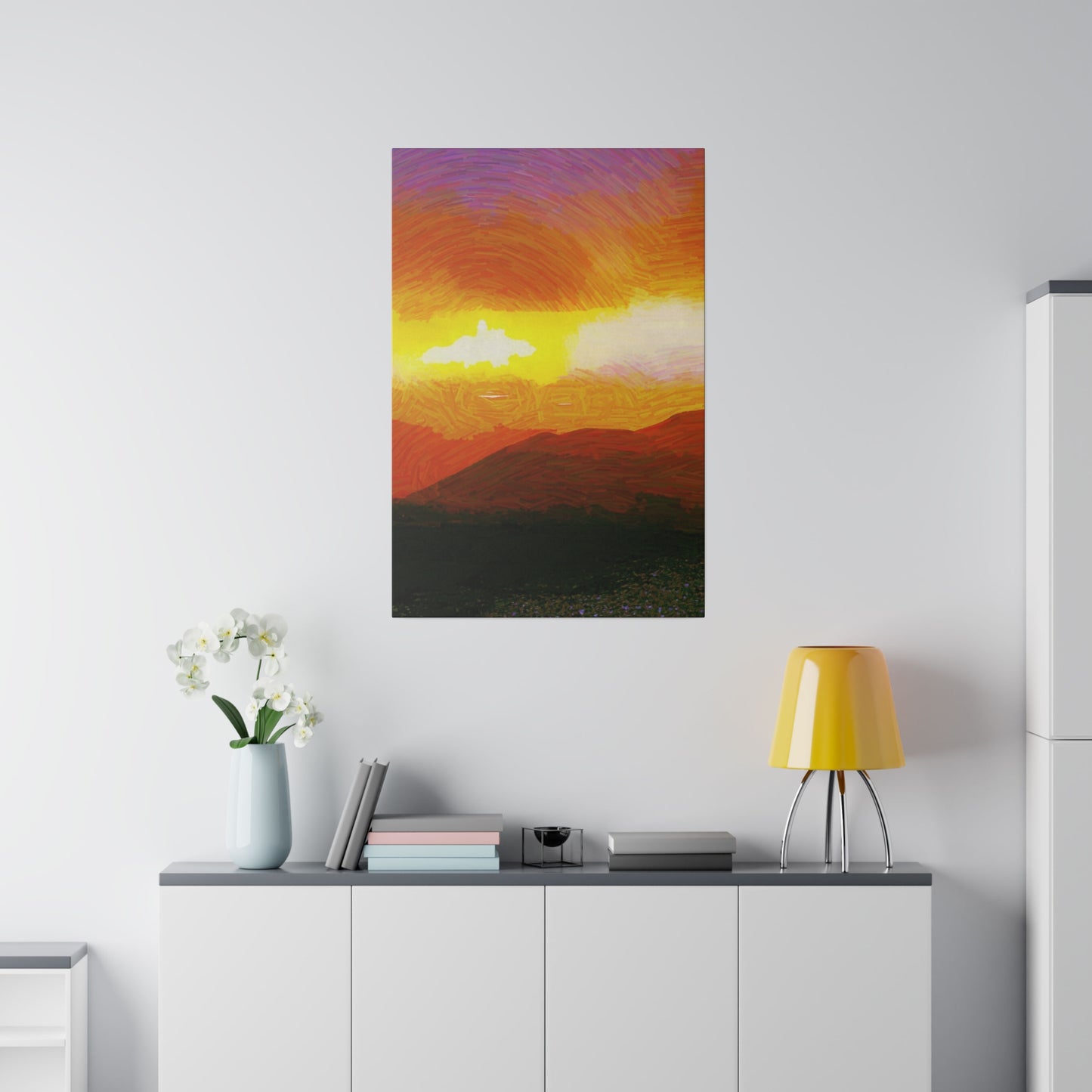 Canvas Art Print in Multiple Portrait Sizes from the Sunset Series at Intriguing Vistas