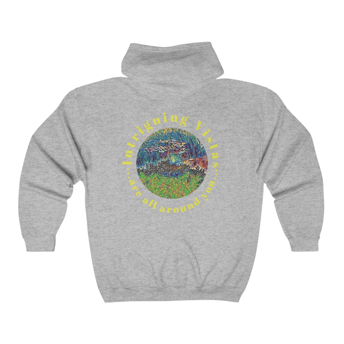 Gildan 18600 Unisex Adult Heavy Blend Full Zip Hooded Sweatshirt from the Night Sky Series at Intriguing Vistas