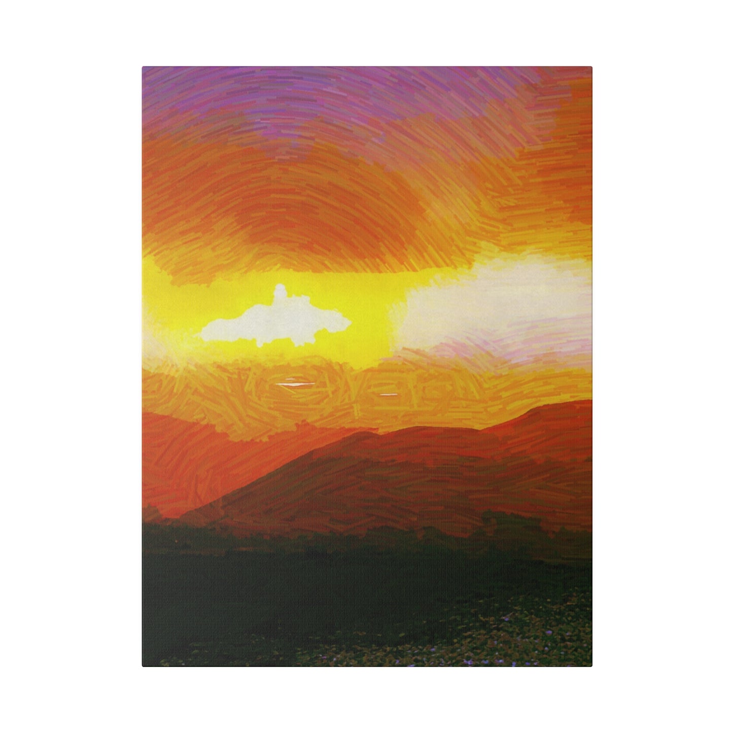 Canvas Art Print in Multiple Portrait Sizes from the Sunset Series at Intriguing Vistas