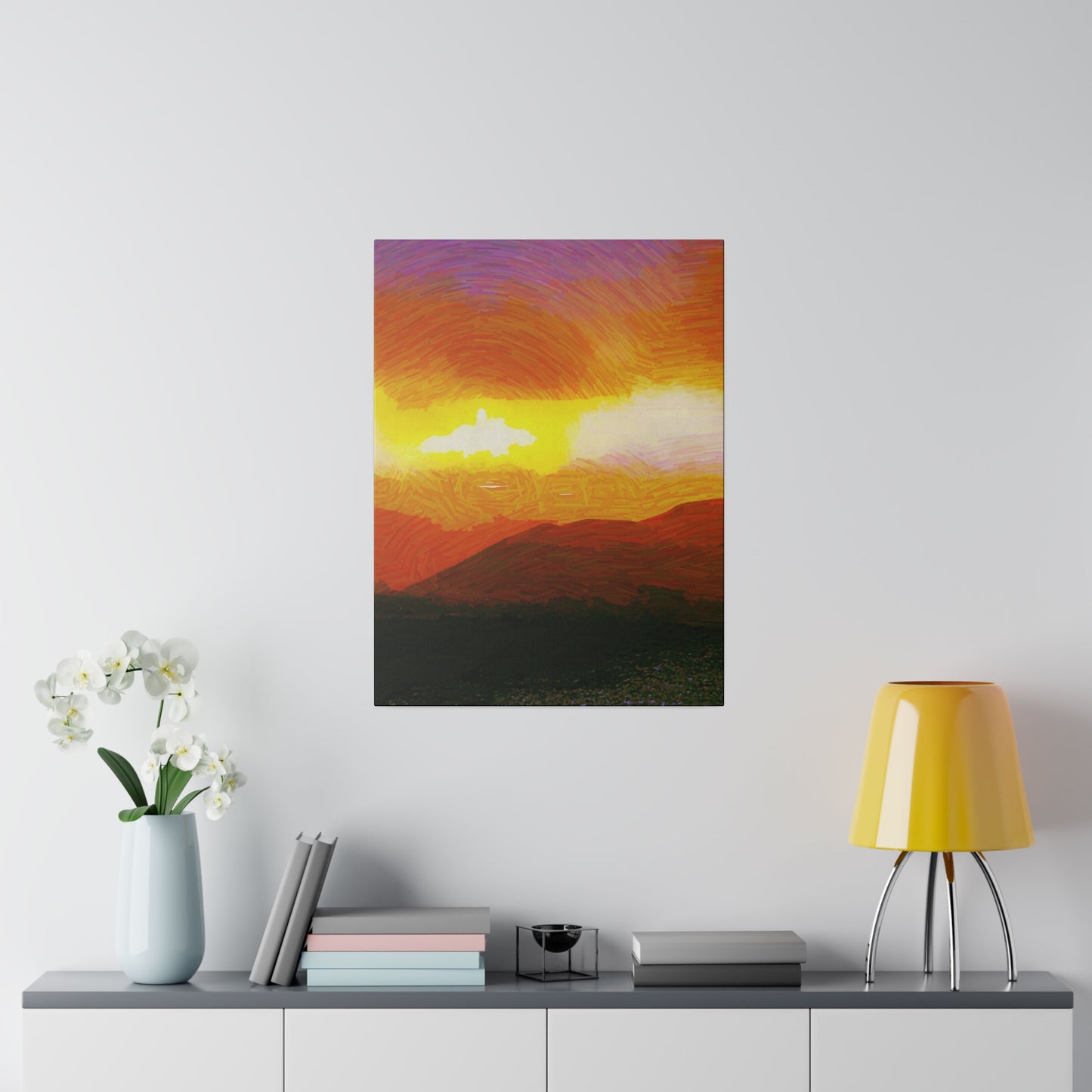 Canvas Art Print in Multiple Portrait Sizes from the Sunset Series at Intriguing Vistas