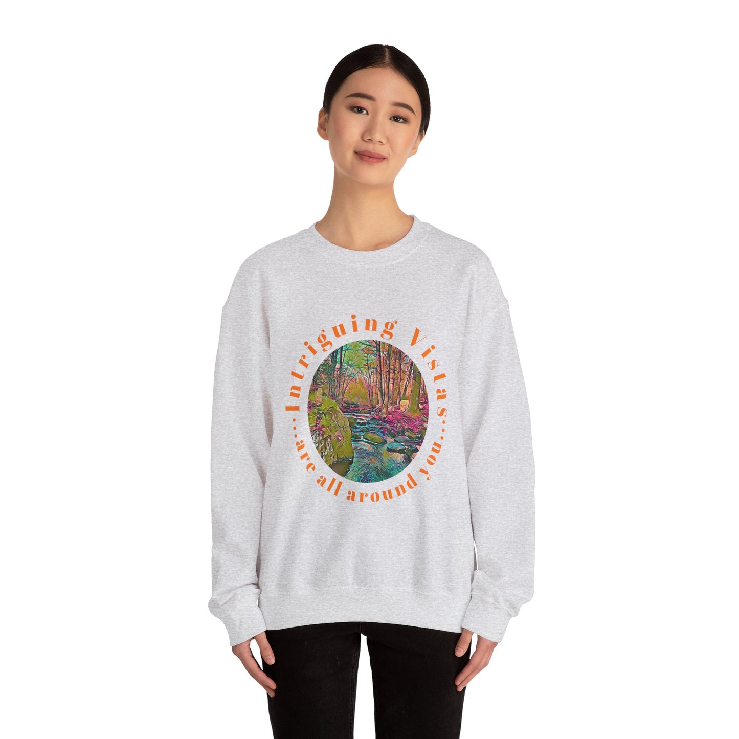 Gildan 18000 Unisex Adult Heavy Blend Crewneck Sweatshirt Available in Multiple Colors from the Scenery Series at Intriguing Vistas