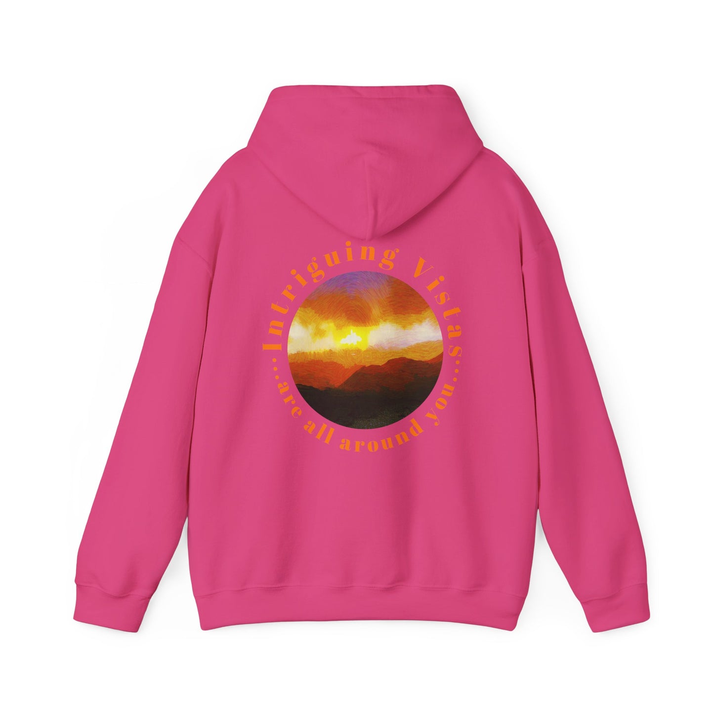 Gildan 18500 Unisex Adult Heavy Blend Crewneck Hooded Sweatshirt from the Sunset Series at Intriguing Vistas