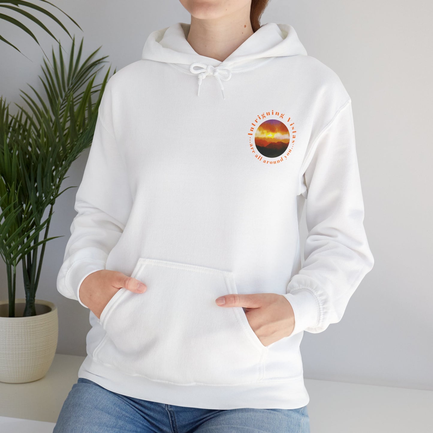 Gildan 18500 Unisex Adult Heavy Blend Crewneck Hooded Sweatshirt from the Sunset Series at Intriguing Vistas