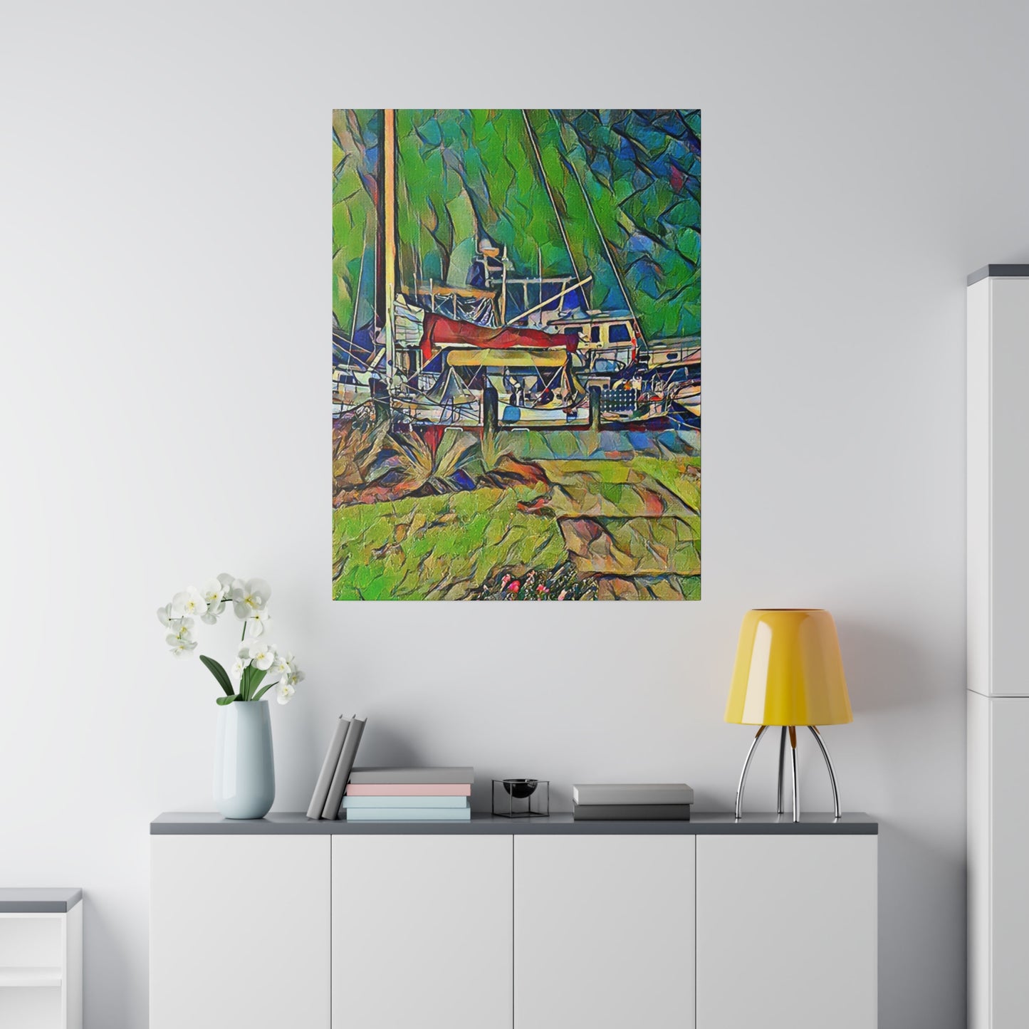 Intriguing Vistas™ Nautical Series Matte Canvas Print in 12 Portrait Sizes!!