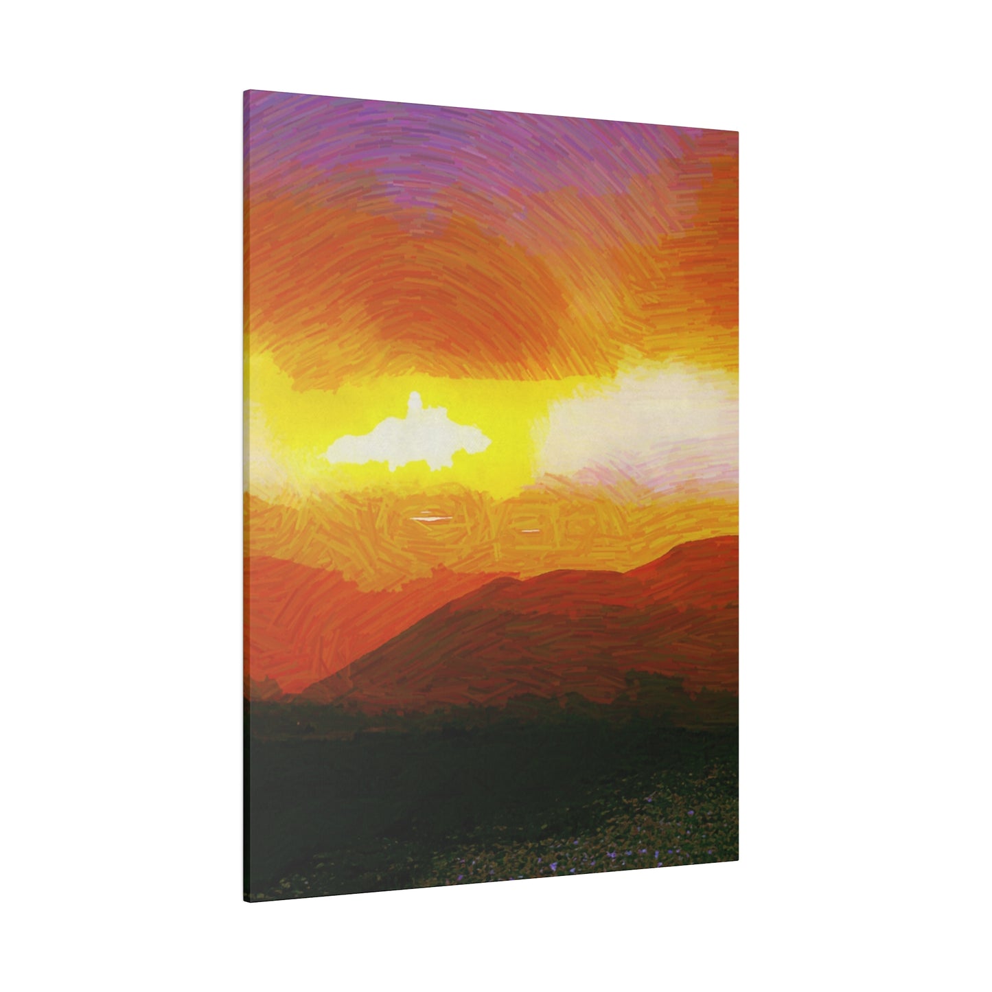 Canvas Art Print in Multiple Portrait Sizes from the Sunset Series at Intriguing Vistas