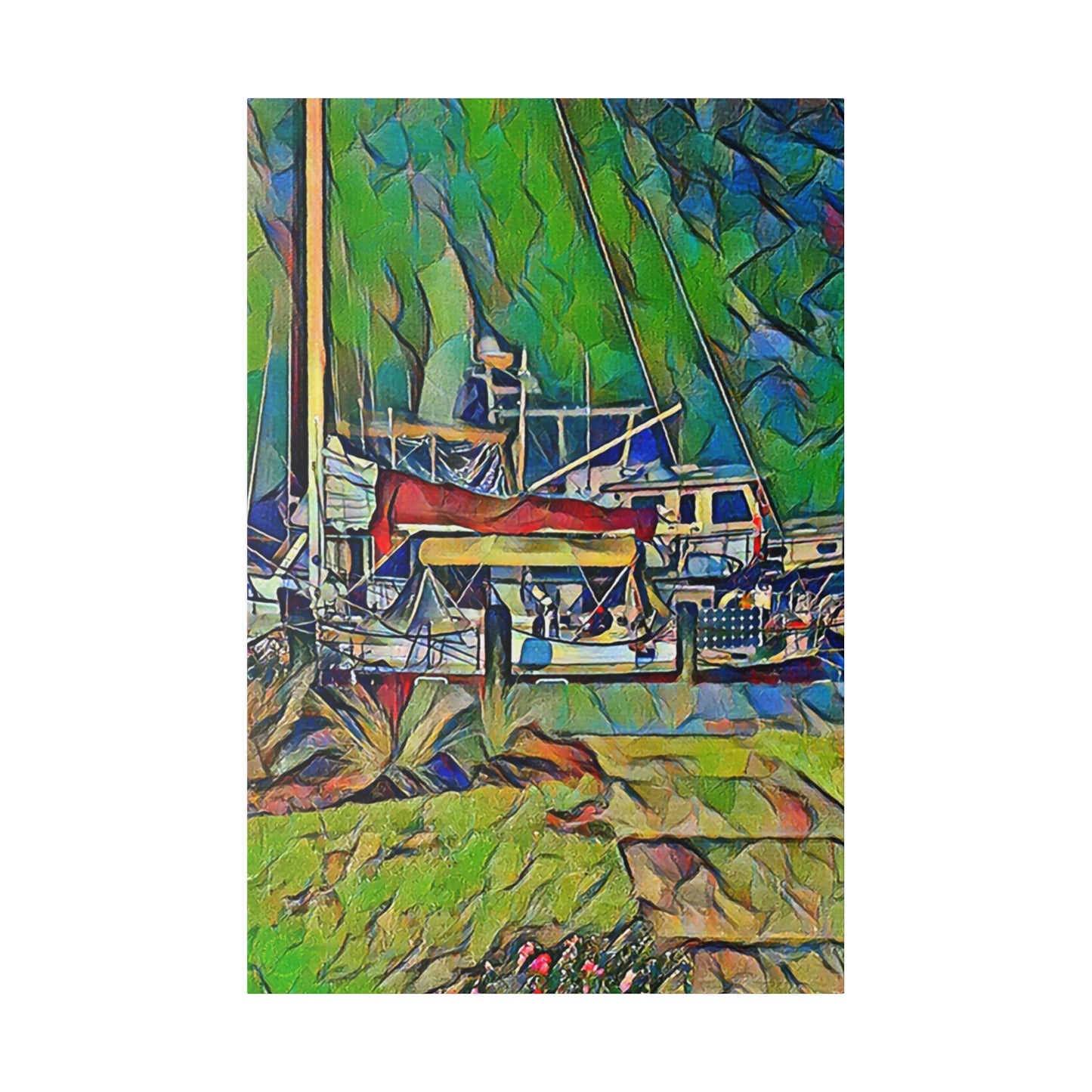 Intriguing Vistas™ Nautical Series Matte Canvas Print in 12 Portrait Sizes!!