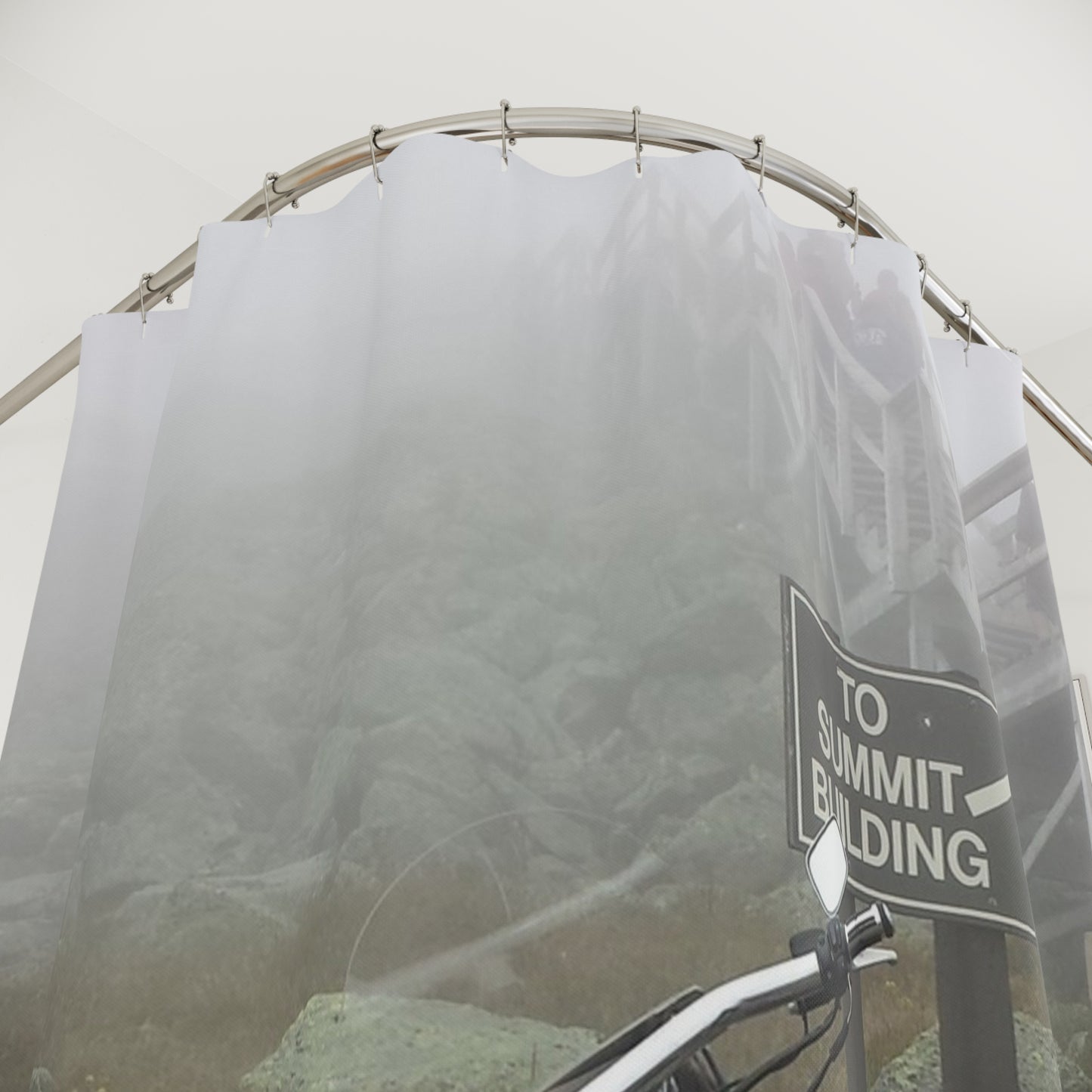 You Never Know What Awaits You Shower Curtain - Mt Washington Design for Bathrooms