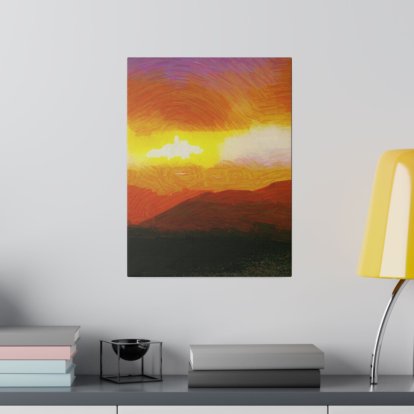 Canvas Art Print in Multiple Portrait Sizes from the Sunset Series at Intriguing Vistas