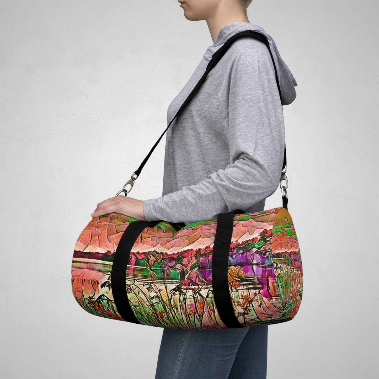 Custom Duffel Bag available in two sizes from the Scenery Series at Intriguing Vistas