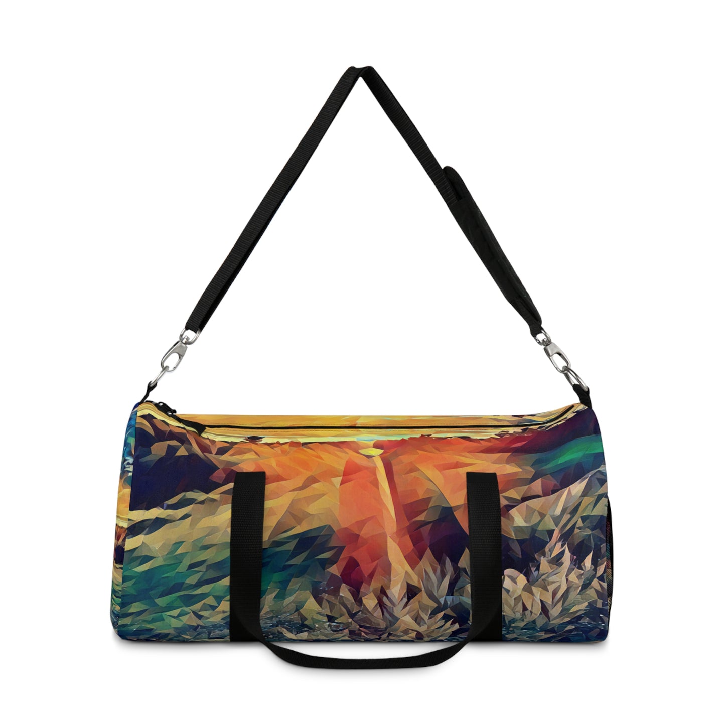 Custom Duffel Bag available in two sizes from the Sunset Series at Intriguing Vistas