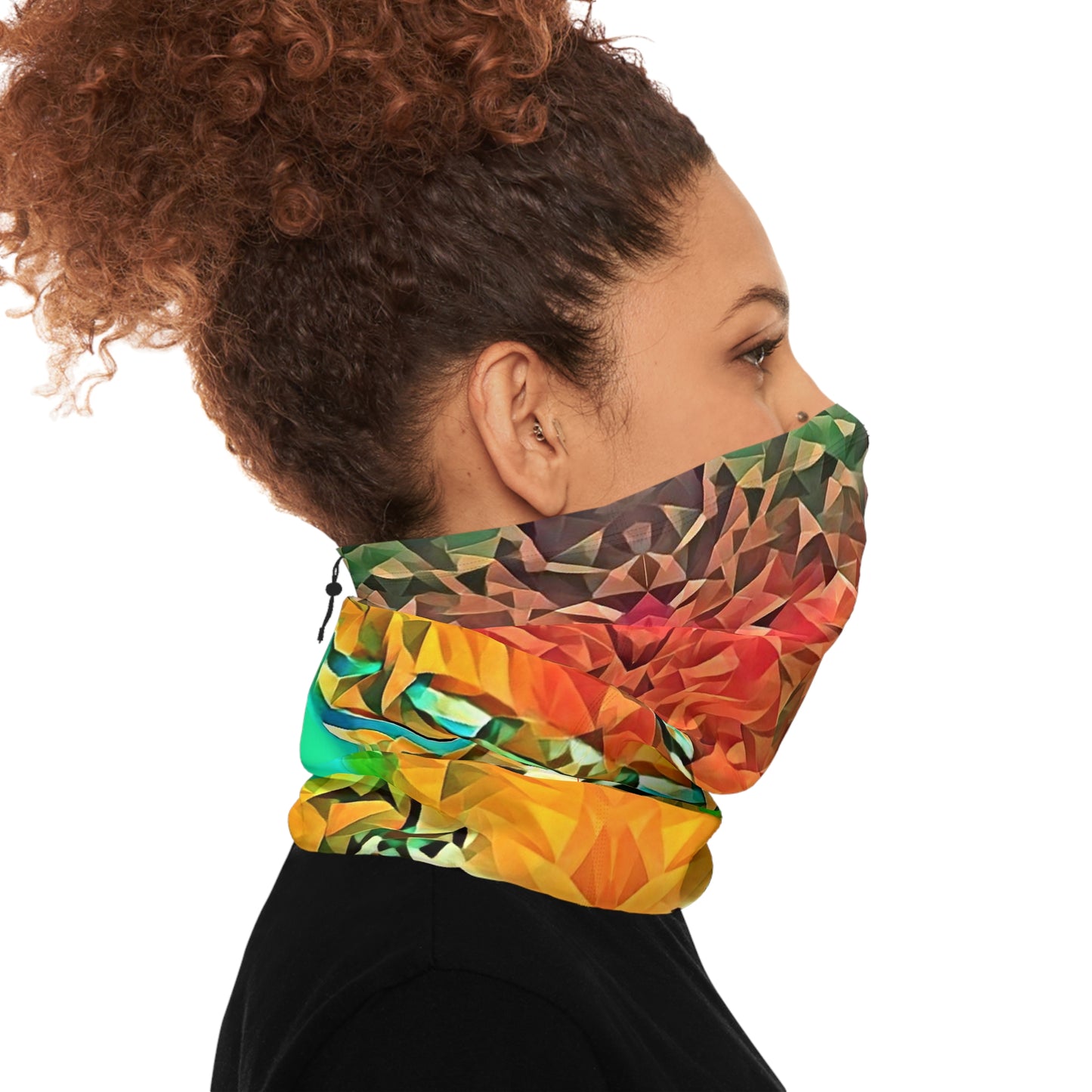 Custom Unisex Adult Winter Neck Gaiter With Drawstring From The Sunset Series At Intriguing Vistas