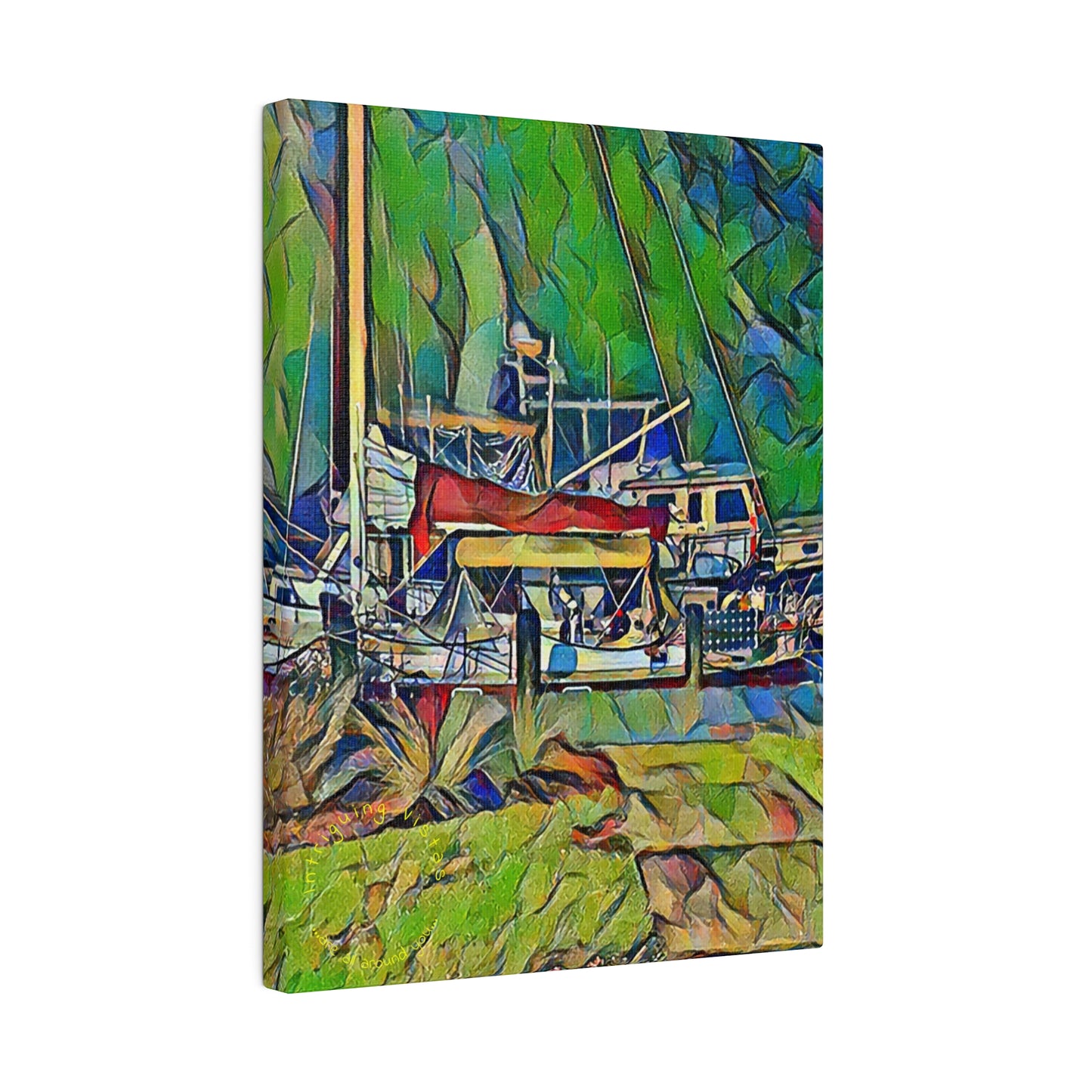 Intriguing Vistas™ Nautical Series Matte Canvas Print in 12 Portrait Sizes!!