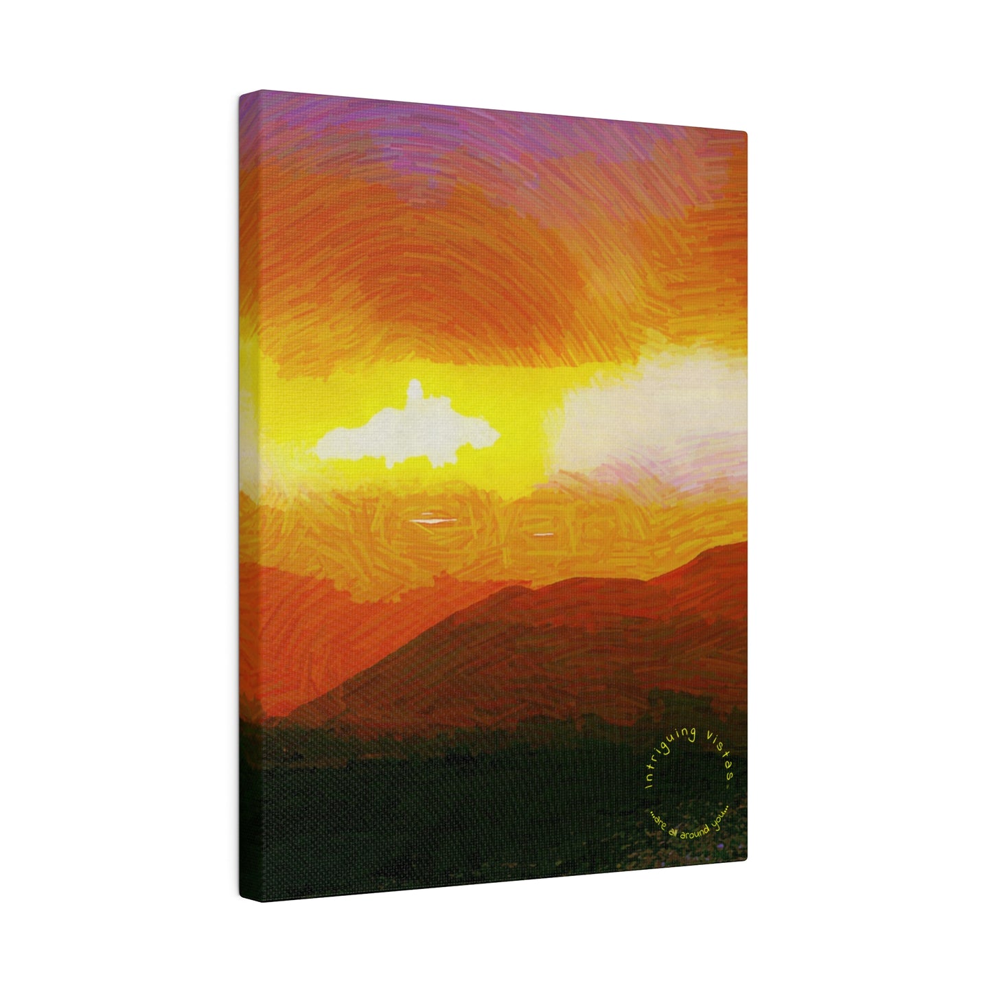 Intriguing Vistas™ Sunset Series Matte Canvas Print in 12 Portrait Sizes!!