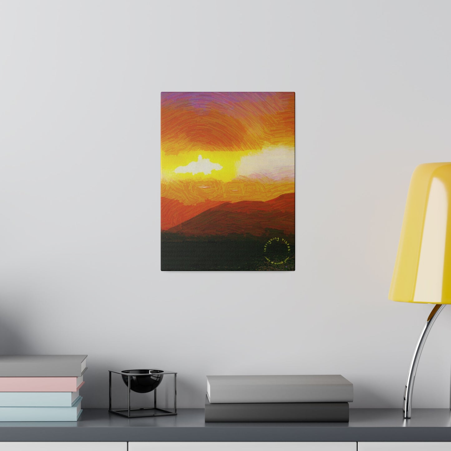 Intriguing Vistas™ Sunset Series Matte Canvas Print in 12 Portrait Sizes!!