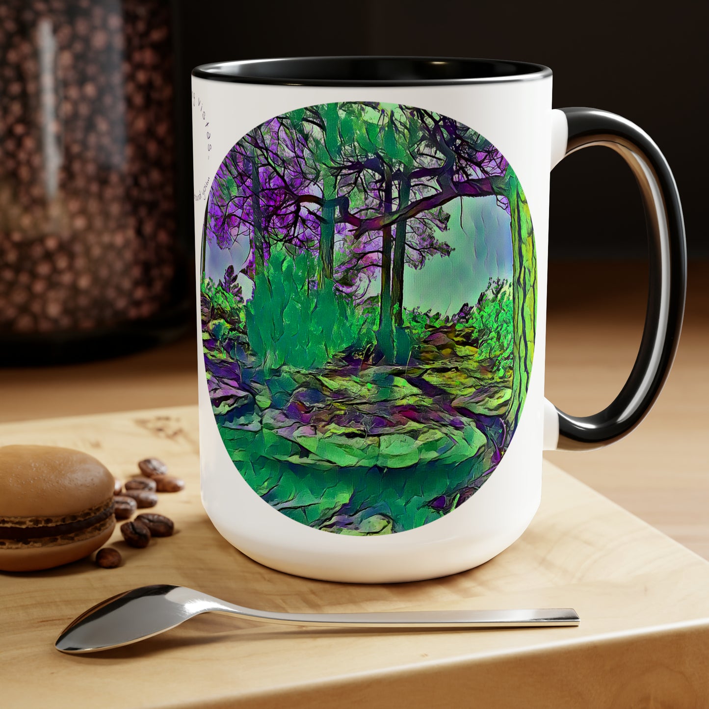 Intriguing Vistas™ Scenery Series Two-Tone Coffee Mugs, 15oz