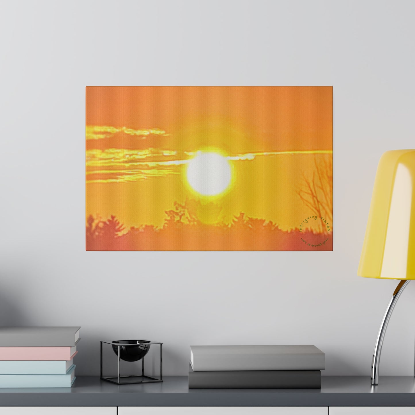 Intriguing Vistas™ Sunset Series Matte Canvas Print in 12 Landscape Sizes!!