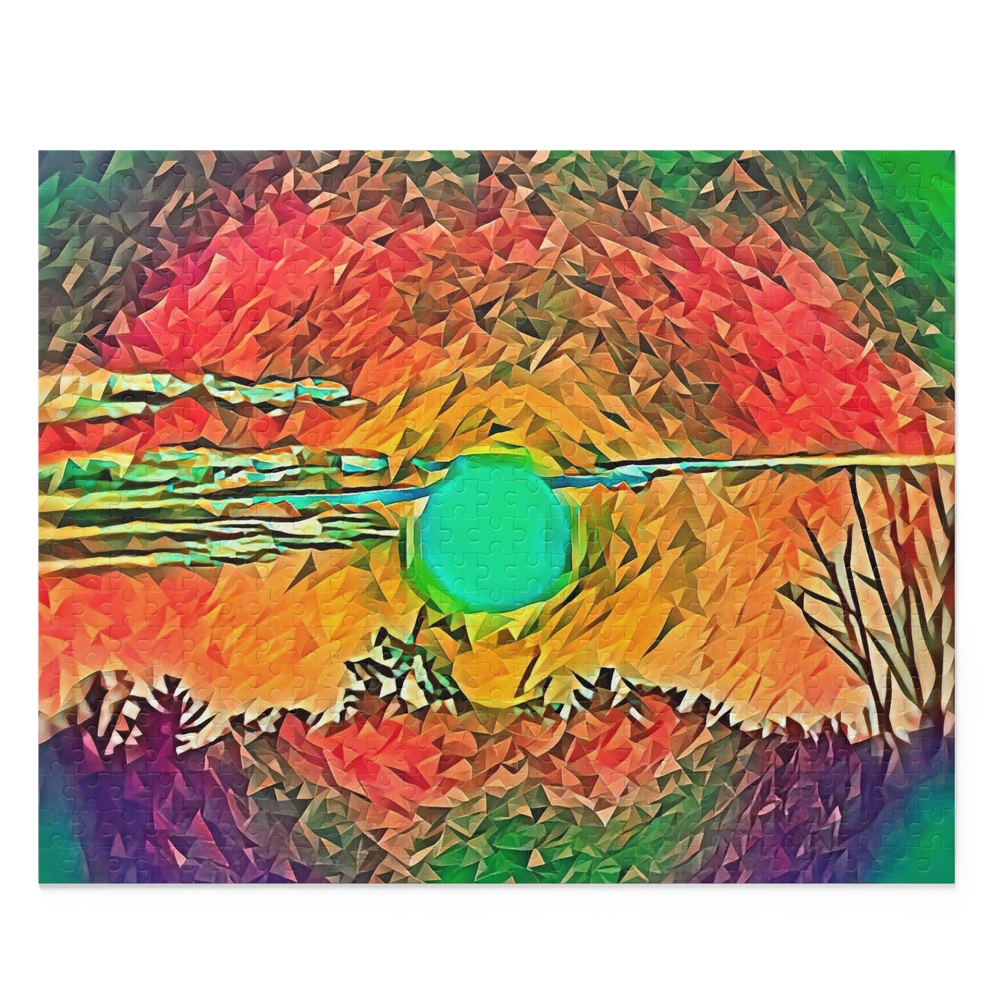 Custom Jigsaw Puzzle Available in Three Sizes from the Sunset Series at Intriguing Vistas