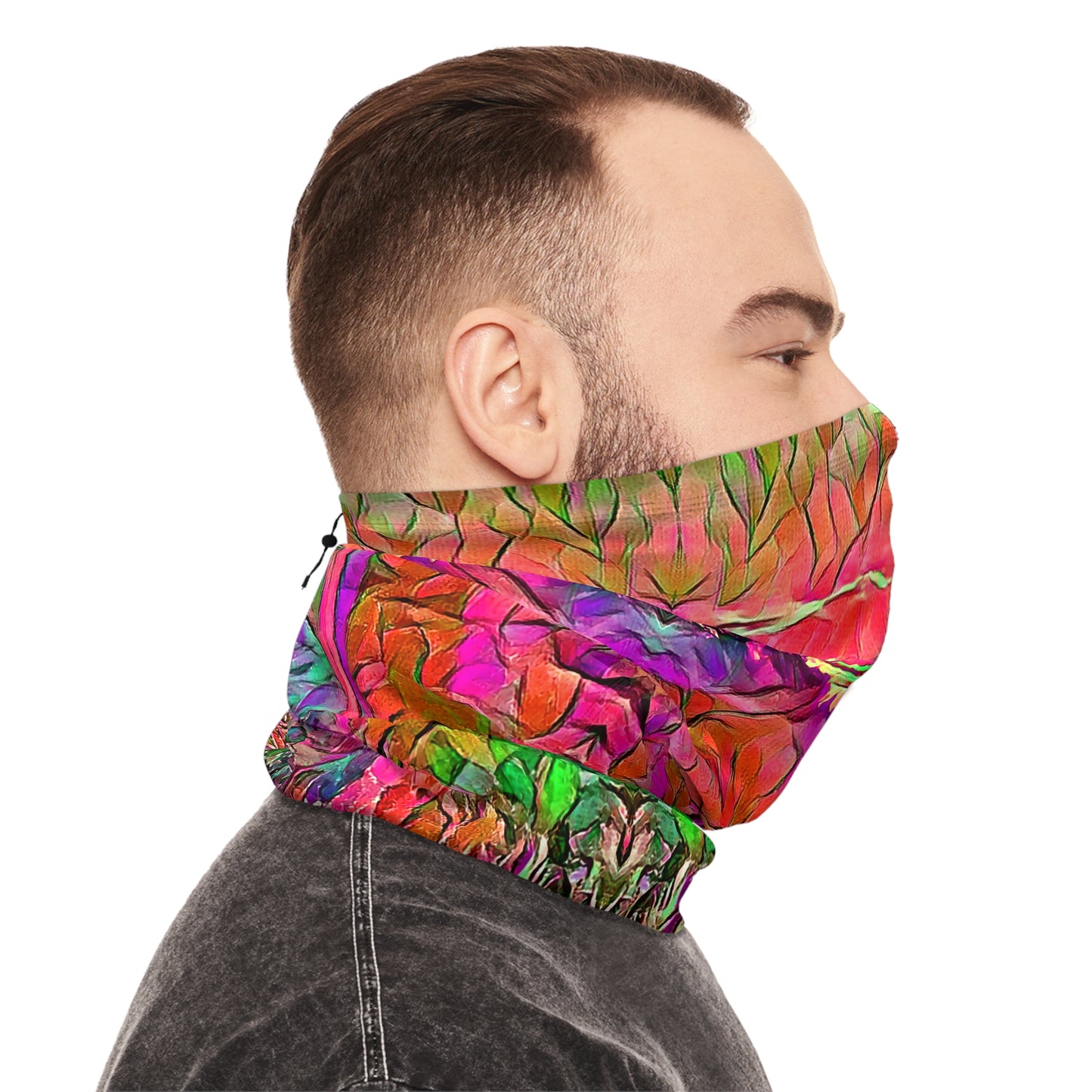 Custom Unisex Adult Winter Neck Gaiter With Drawstring From The Sunset Series At Intriguing Vistas