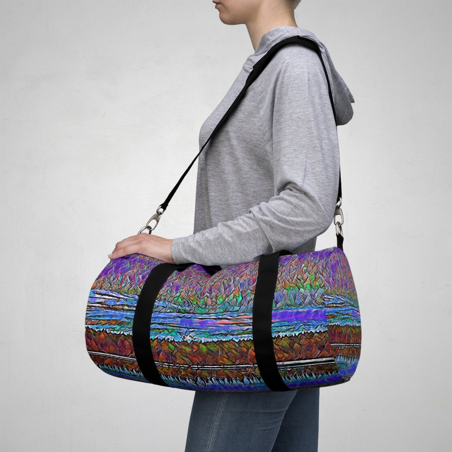 Custom Duffel Bag available in two sizes from the Scenery Series at Intriguing Vistas