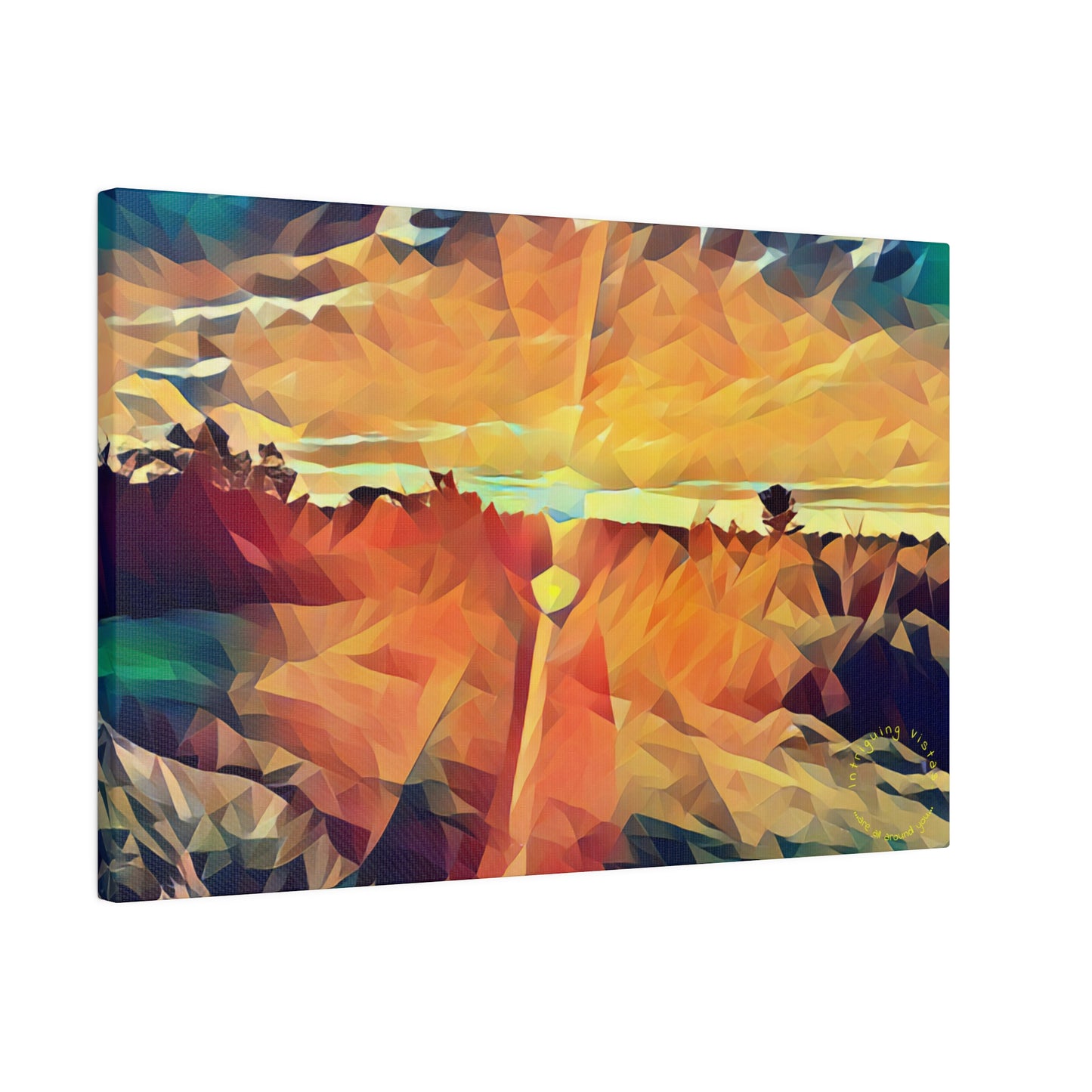 Intriguing Vistas™ Sunset Series Matte Canvas Print in 12 Horizontal Sizes!!