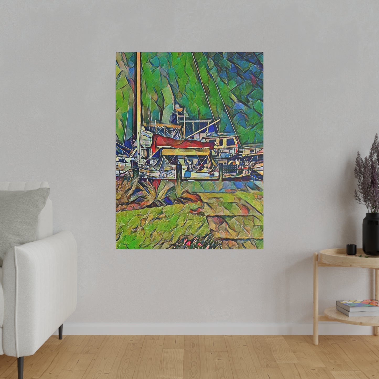 Intriguing Vistas™ Nautical Series Matte Canvas Print in 12 Portrait Sizes!!