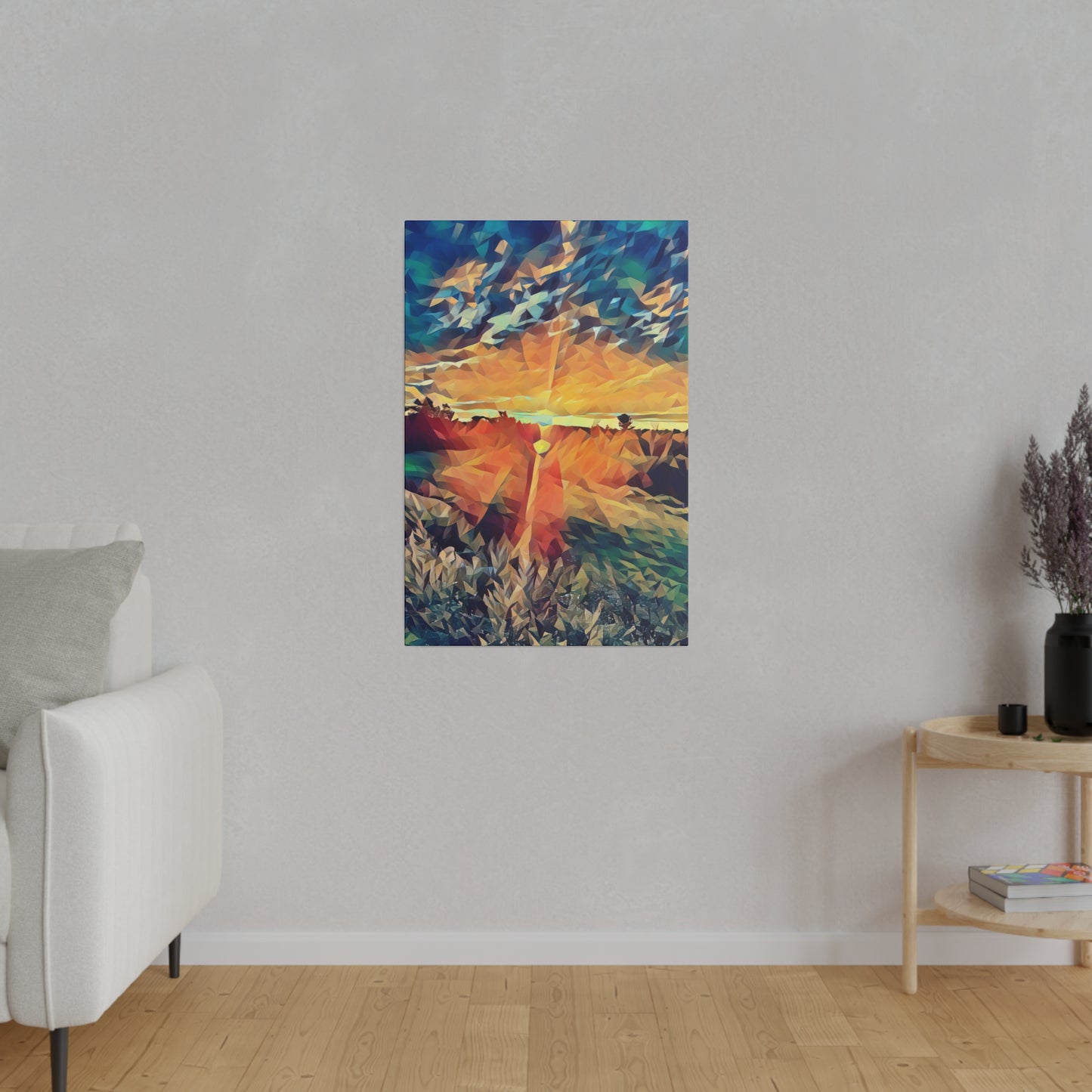 Canvas Print in Multiple Portrait Sizes from the Sunset Series at Intriguing Vistas