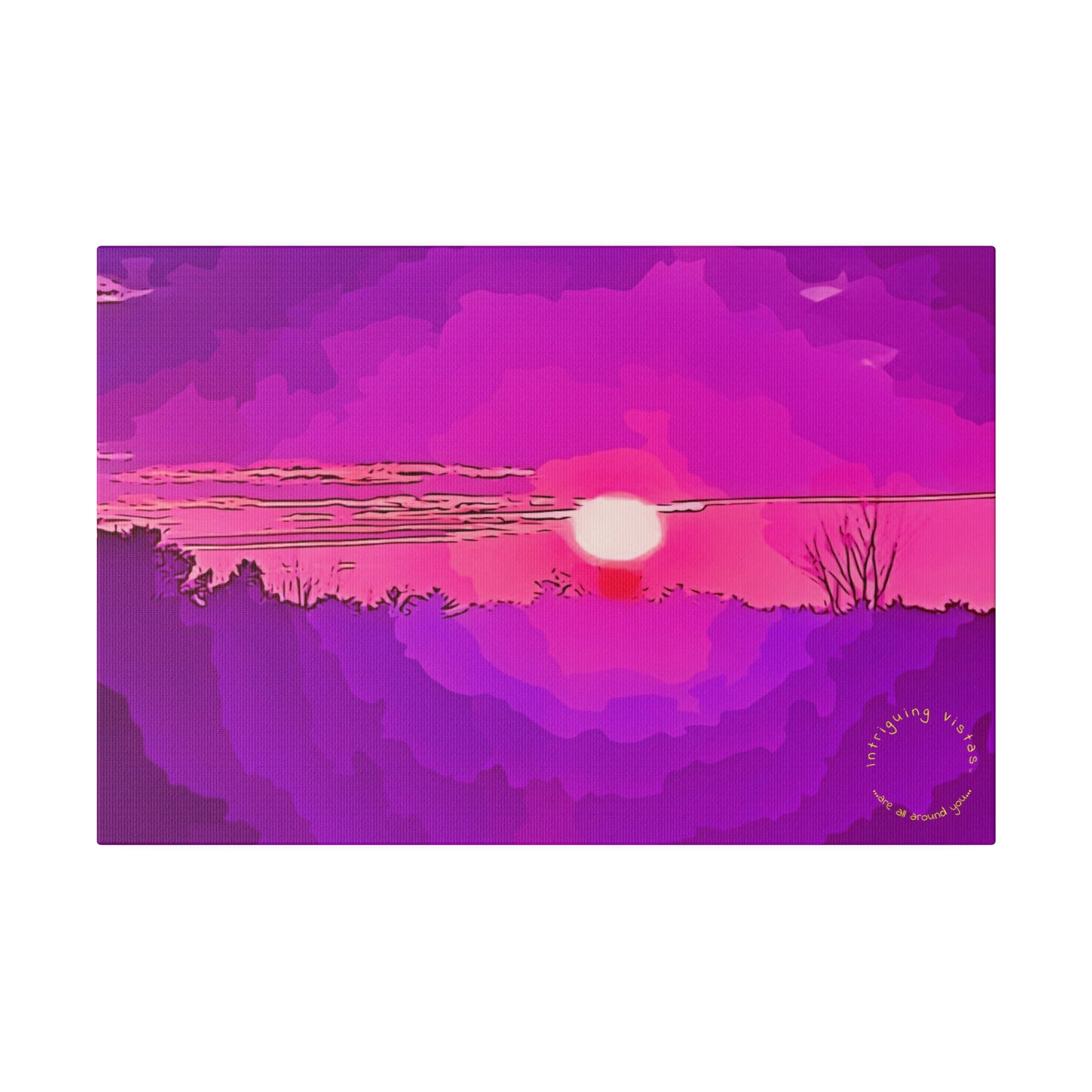 Intriguing Vistas™ Sunset Series Matte Canvas Print in 12 Horizontal Sizes!!