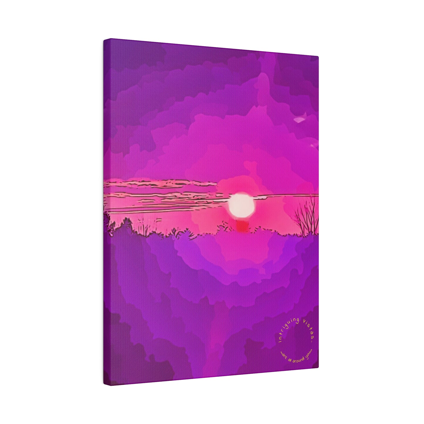 Intriguing Vistas™ Sunset Series Matte Canvas Print in 12 Vertical Sizes!!