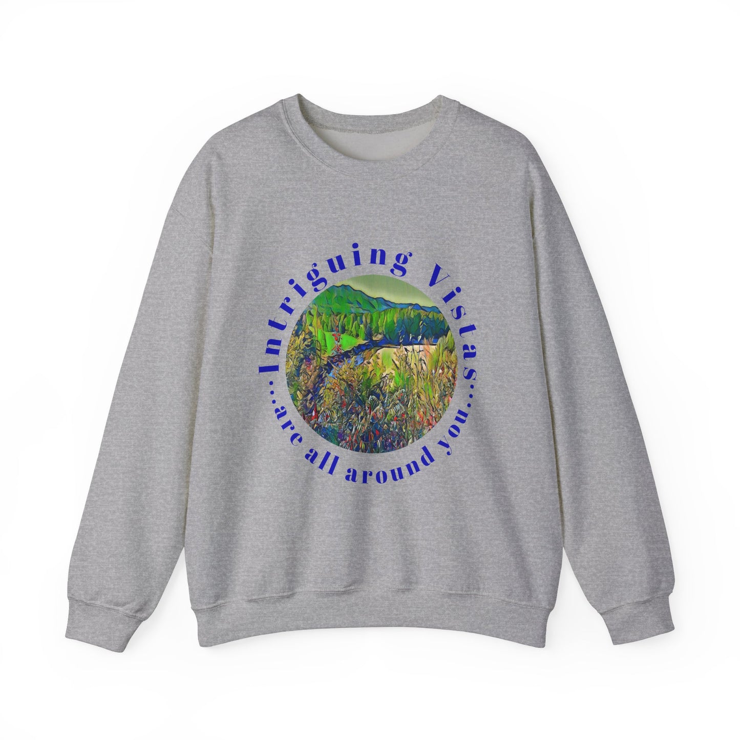 Gildan 18000 Unisex Adult Heavy Blend Crewneck Sweatshirt Available in Multiple Colors from the Scenery Series at Intriguing Vistas