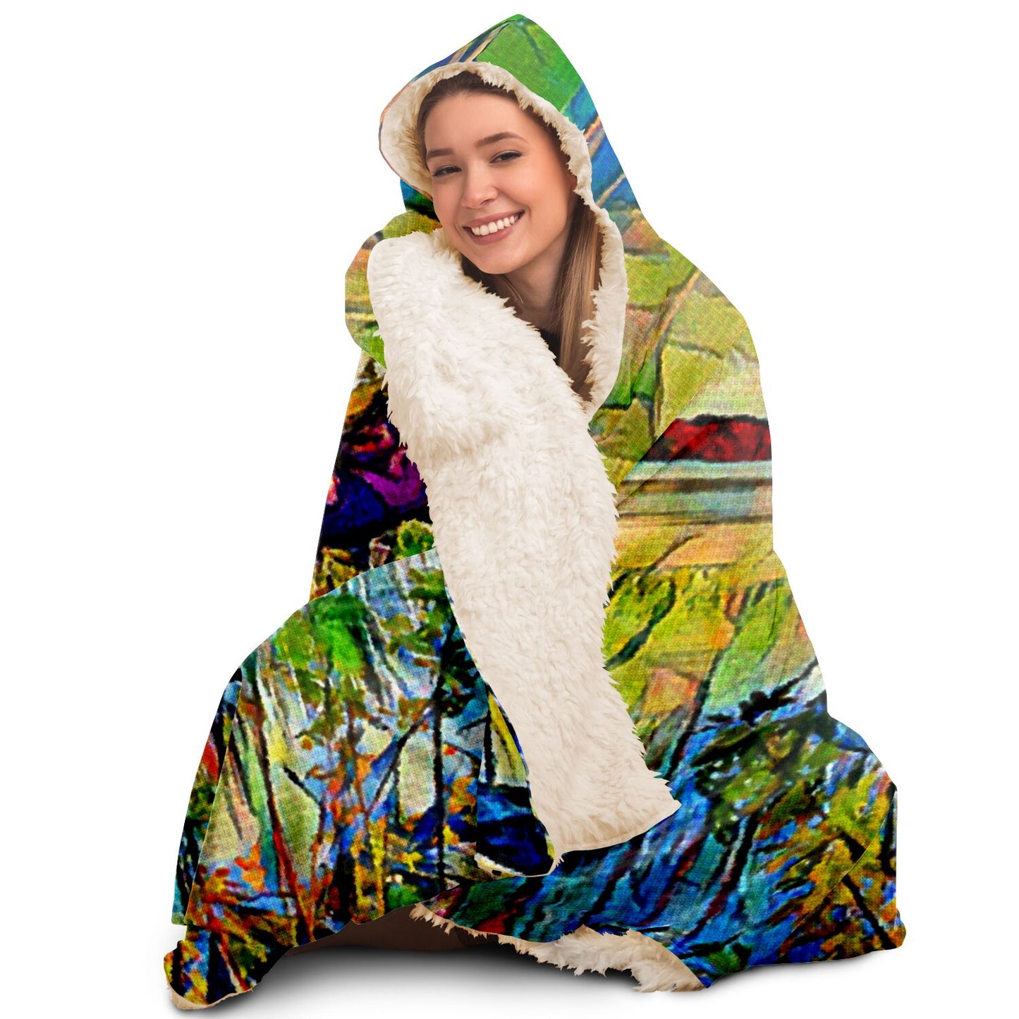 Intriguing Vistas™ Scenery Series Hooded Blanket